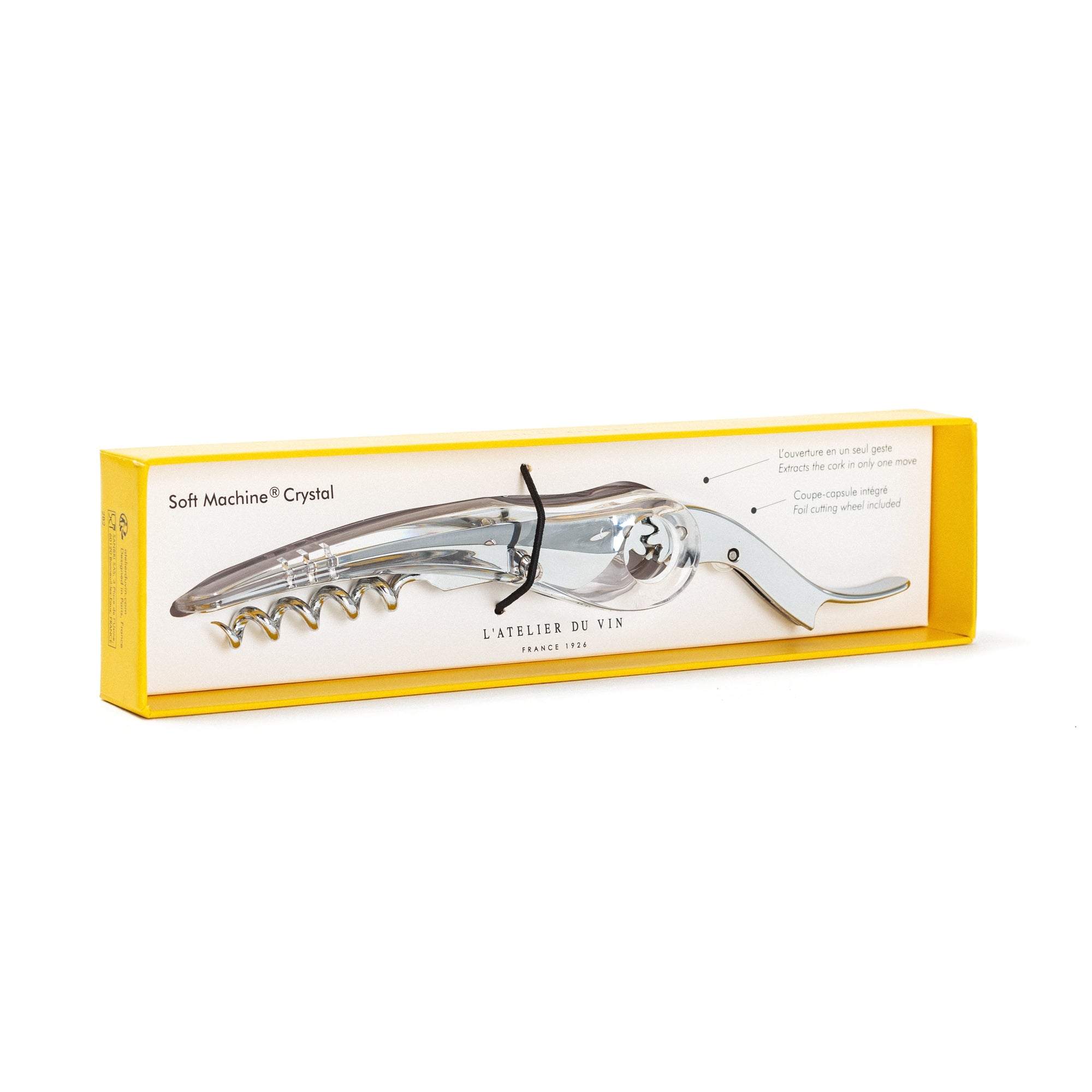 L'Atelier du Vin Soft Machine Crystal Corkscrew