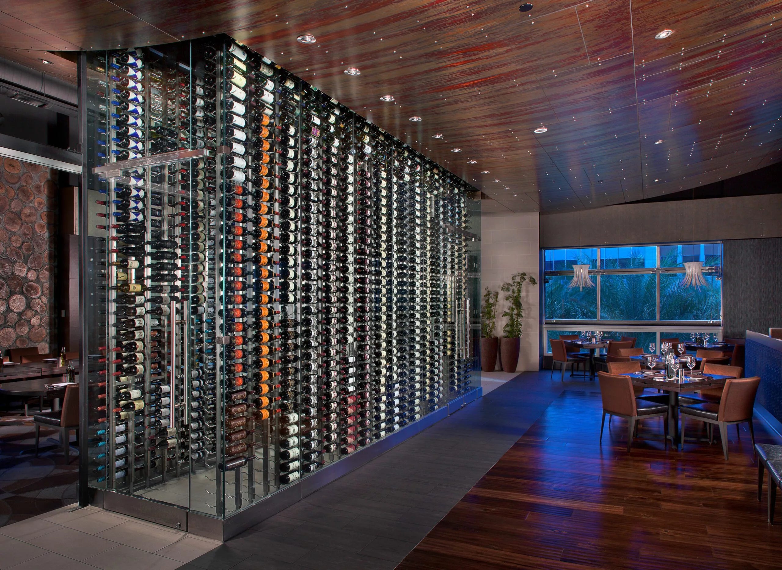 VintageView W Series Double Sided Floating Wine Rack Kit 10 (floor-to-ceiling display)