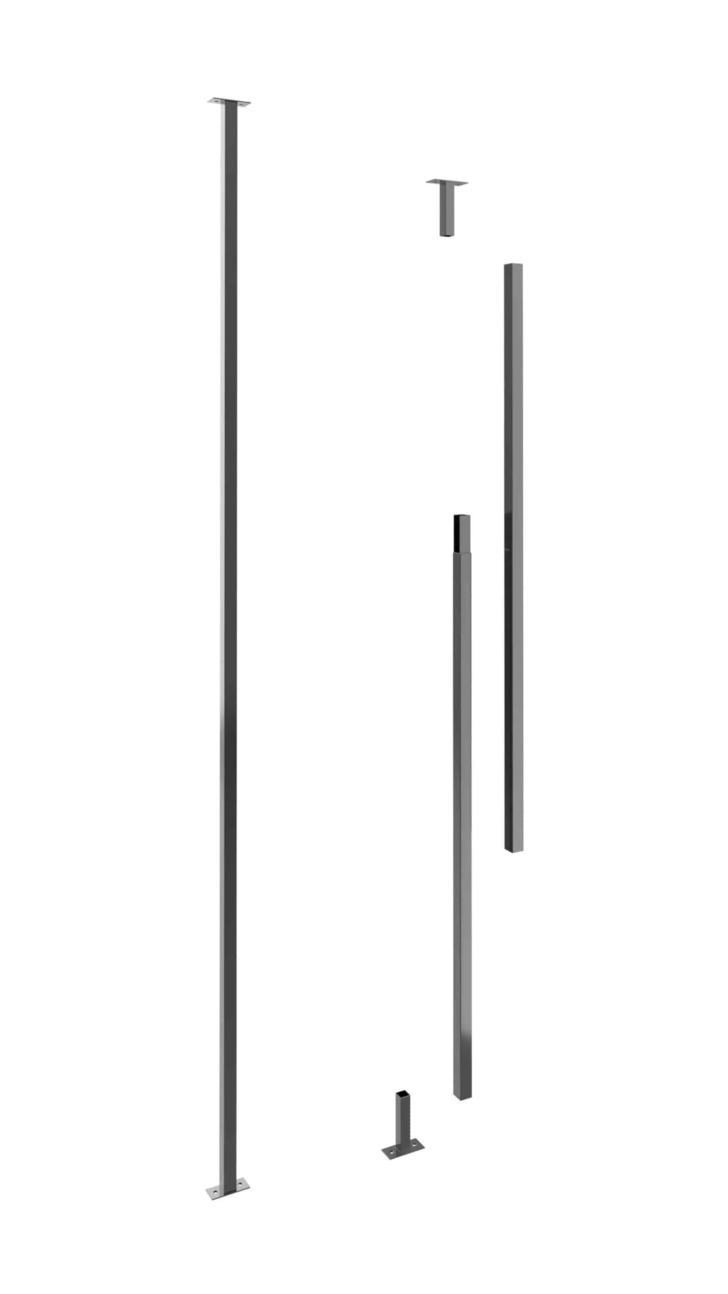 VintageView Vino Series Post (floating wine rack system support) Gloss Black