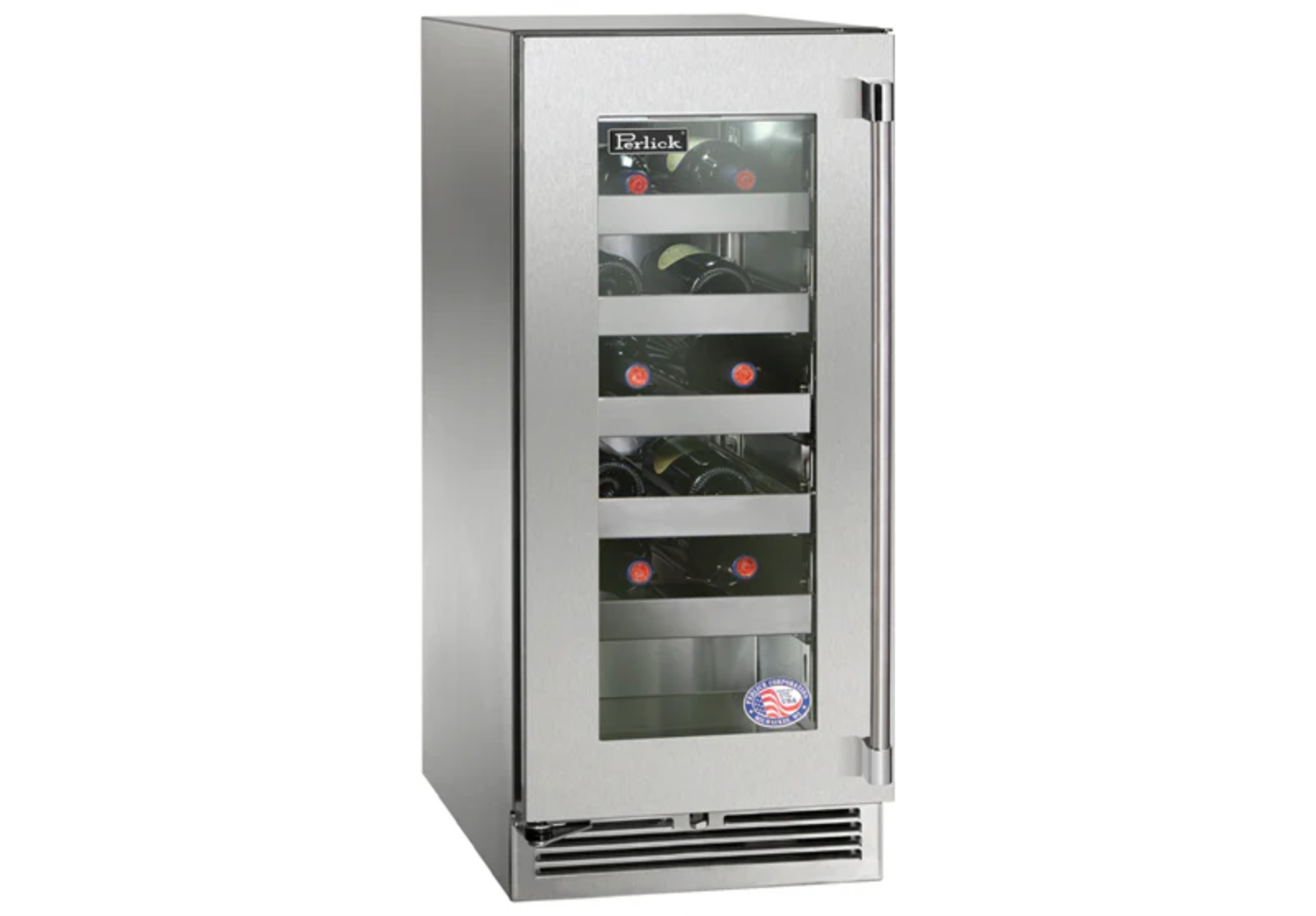 15 Glass Door - Stainless Steel Perlick Wine Reserve OUTDOOR