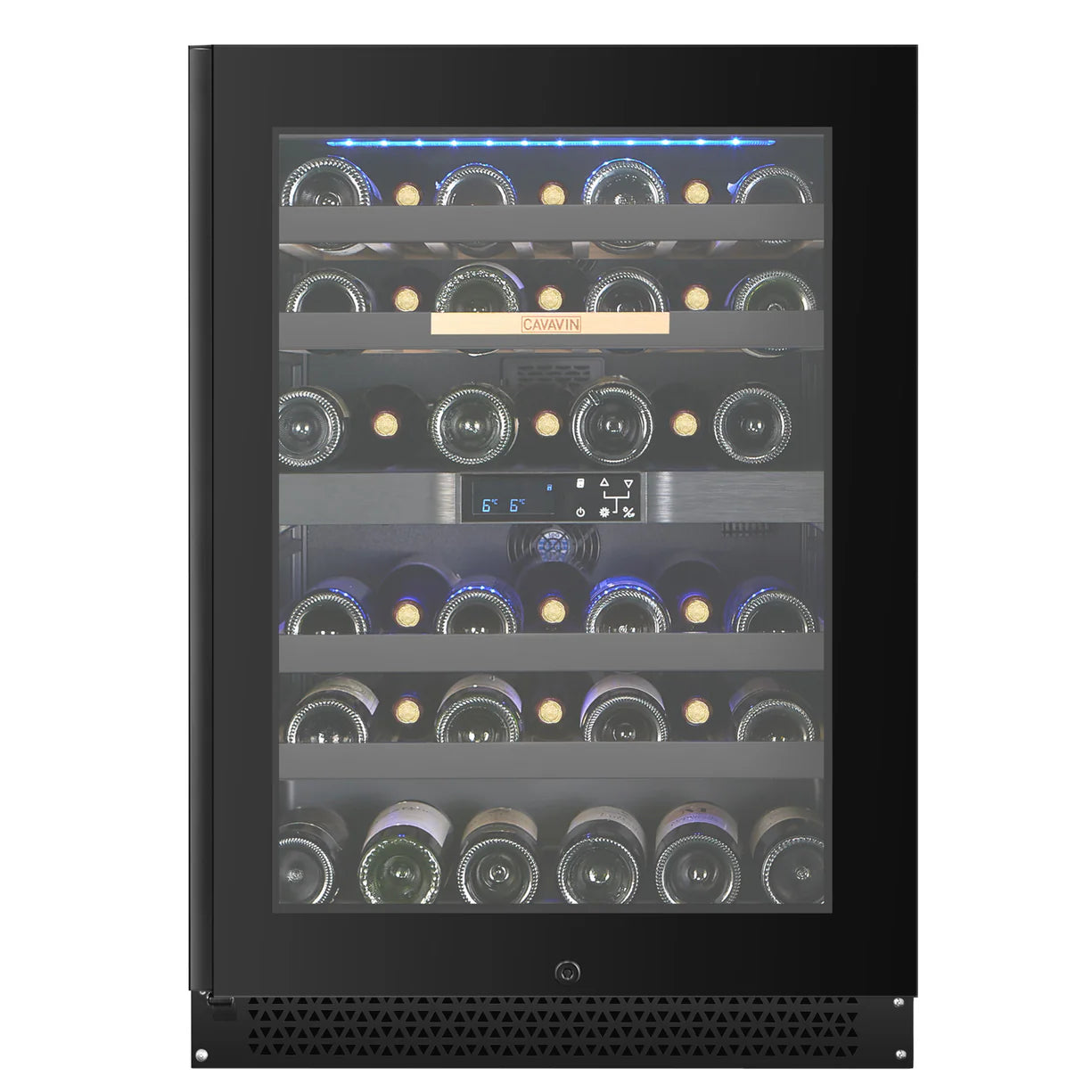 Cavavin Cavavin Vinoa 41 Bottle Dual Zone Wine Cellar Black Glass Door