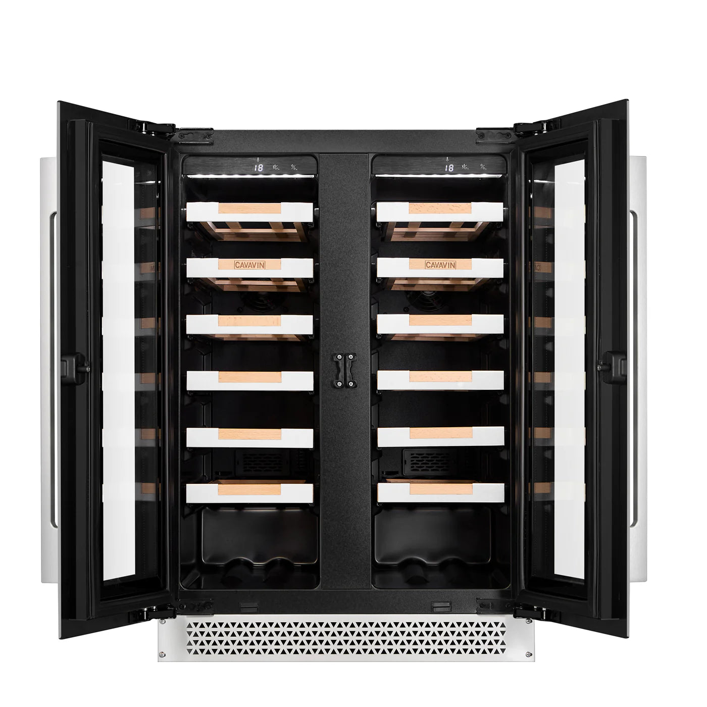 Cavavin Cavavin Vinoa 21 Bottle + 46 Can Dual Zone Wine and Beverage Center - French Doors