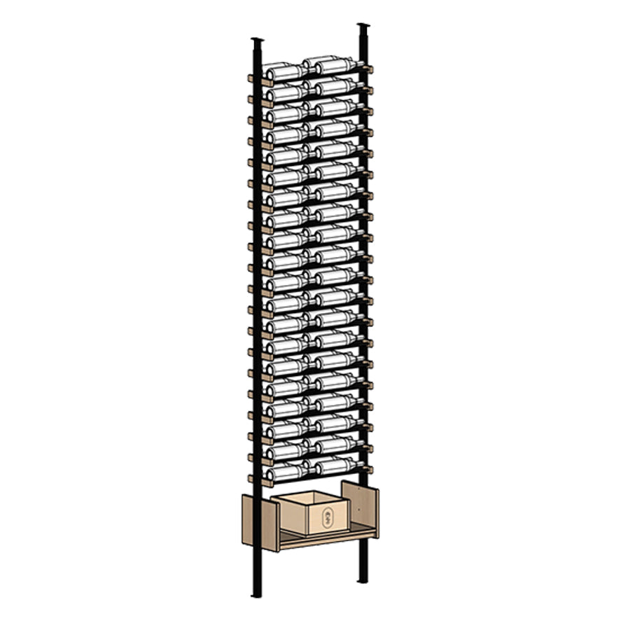 Premier Cru Wine Racks Premier Cru Modern - VinoCase - Double Wide (29 1/2" Wide) - 2 Bottles Deep