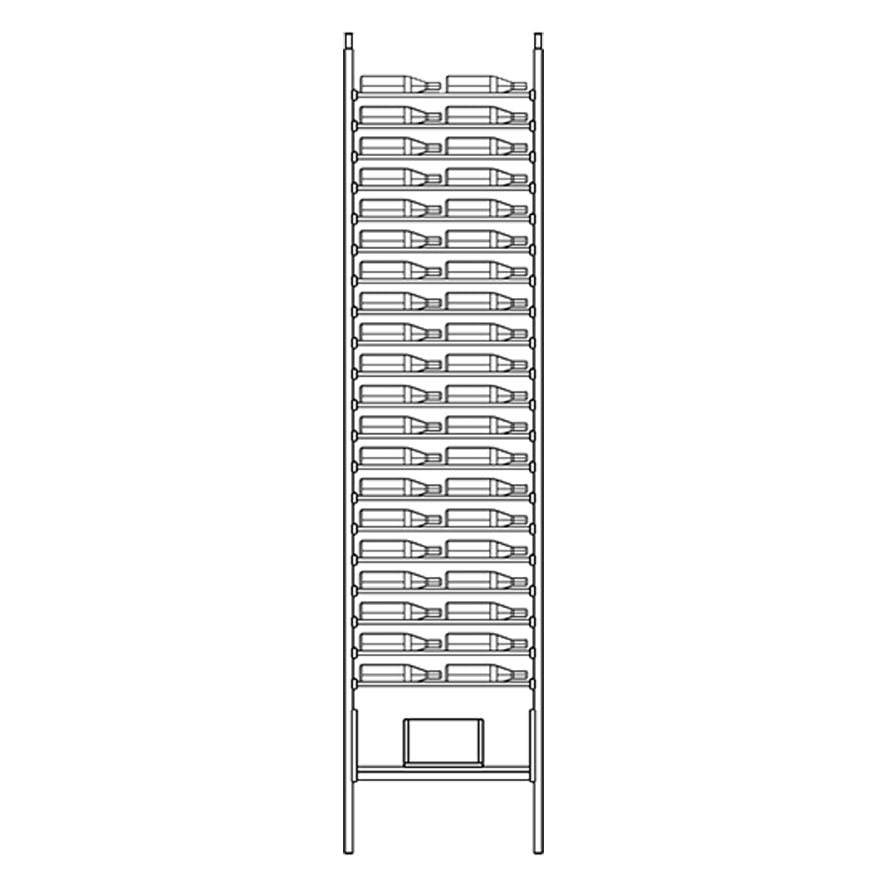 Premier Cru Wine Racks Premier Cru Modern - VinoCase - Double Wide (29 1/2" Wide) - 2 Bottles Deep