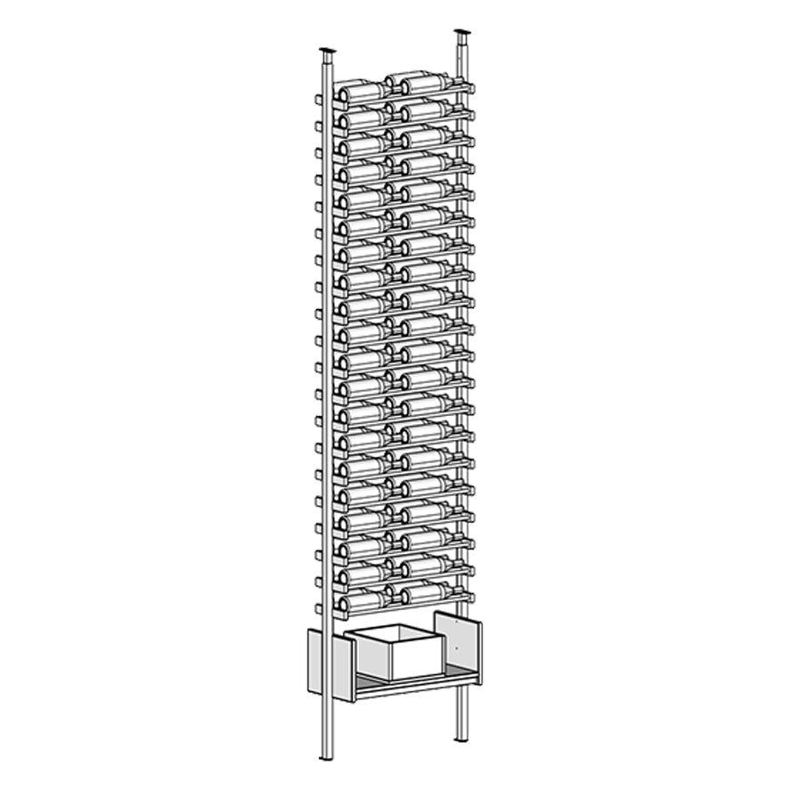 Premier Cru Wine Racks Premier Cru Modern - VinoCase - Double Wide (29 1/2" Wide) - 2 Bottles Deep