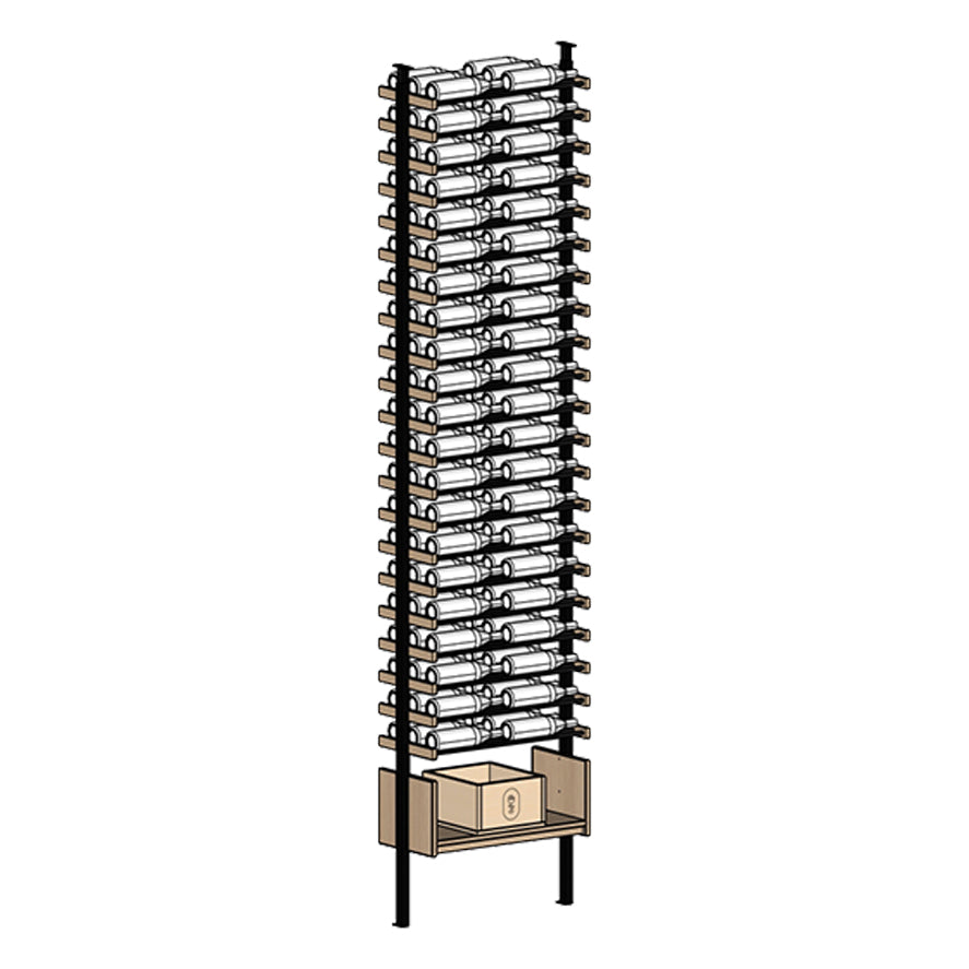 Premier Cru Wine Racks Premier Cru Modern - VinoCase - Double Wide (29 1/2" Wide) - 3 Bottles Deep