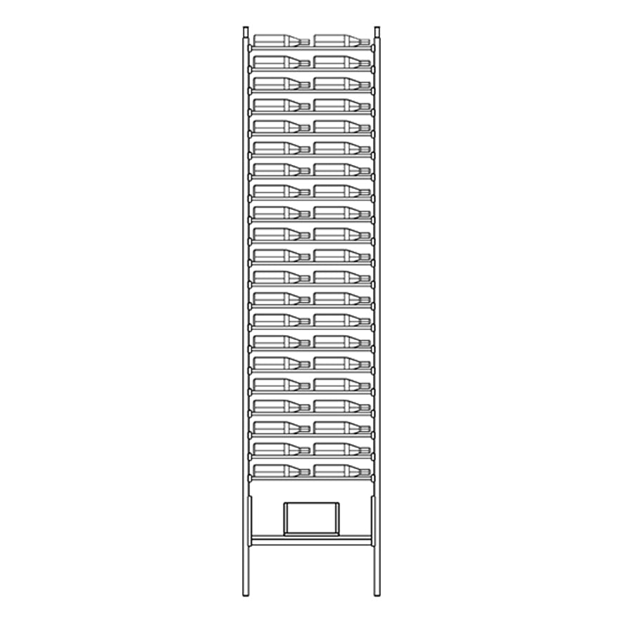 Premier Cru Wine Racks Premier Cru Modern - VinoCase - Double Wide (29 1/2" Wide) - 3 Bottles Deep