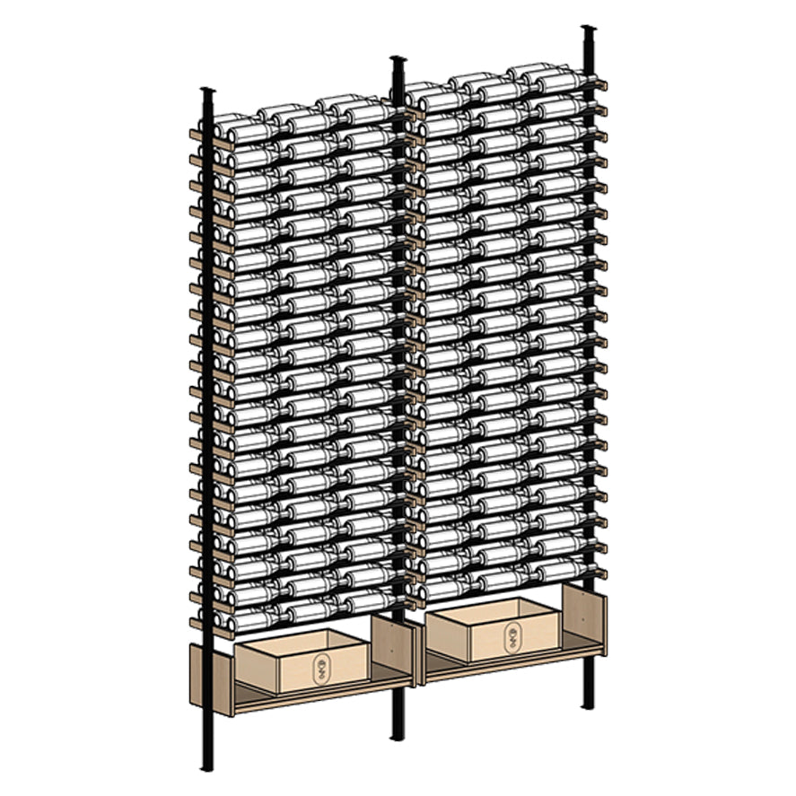 Premier Cru Wine Racks Premier Cru Modern - VinoCase - Triple Triple (81 1/4" Wide) - 3 Bottles Deep