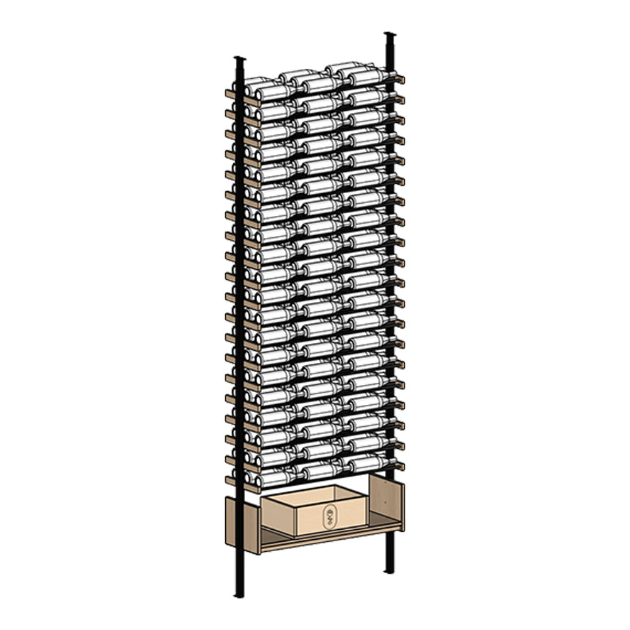 Premier Cru Wine Racks Premier Cru Modern - VinoCase - Triple Wide (41 1/2" Wide) - 3 Bottles Deep