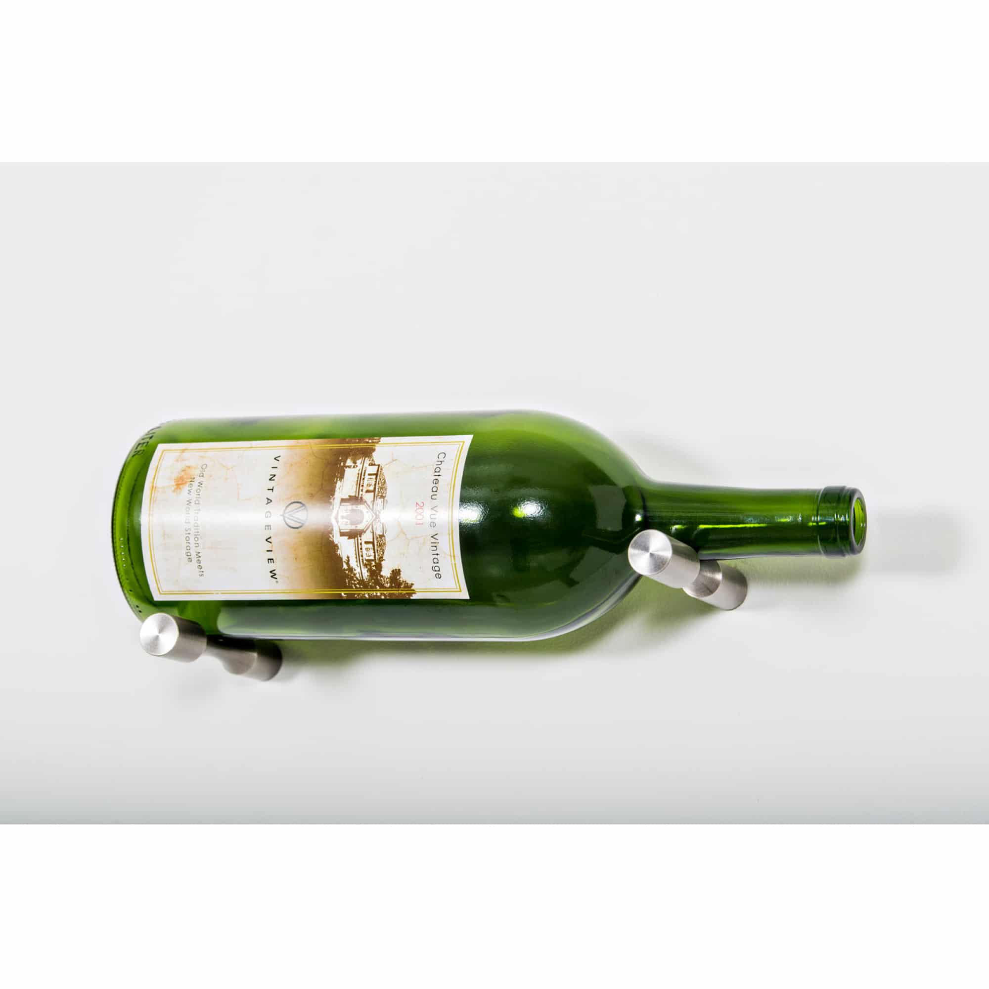 VintageView Vino Pins 1 Magnum (wall mounted wine rack peg for 1.5L and Champagne bottles) Gun Metal Wood Stud