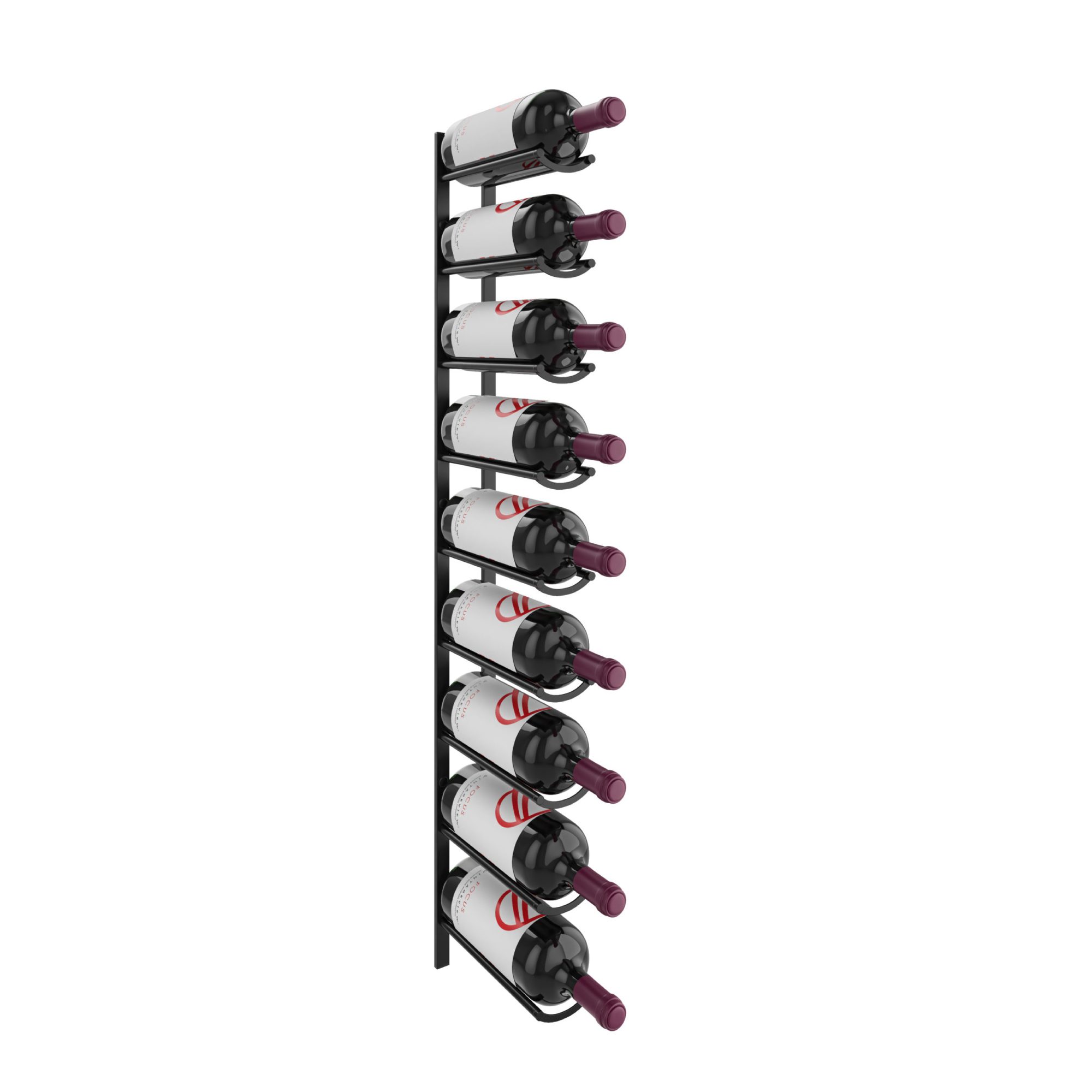VintageView Vino Rails Flex Mag 45 (wall mounted metal wine rack system for 1.5L and Champagne bottles)
