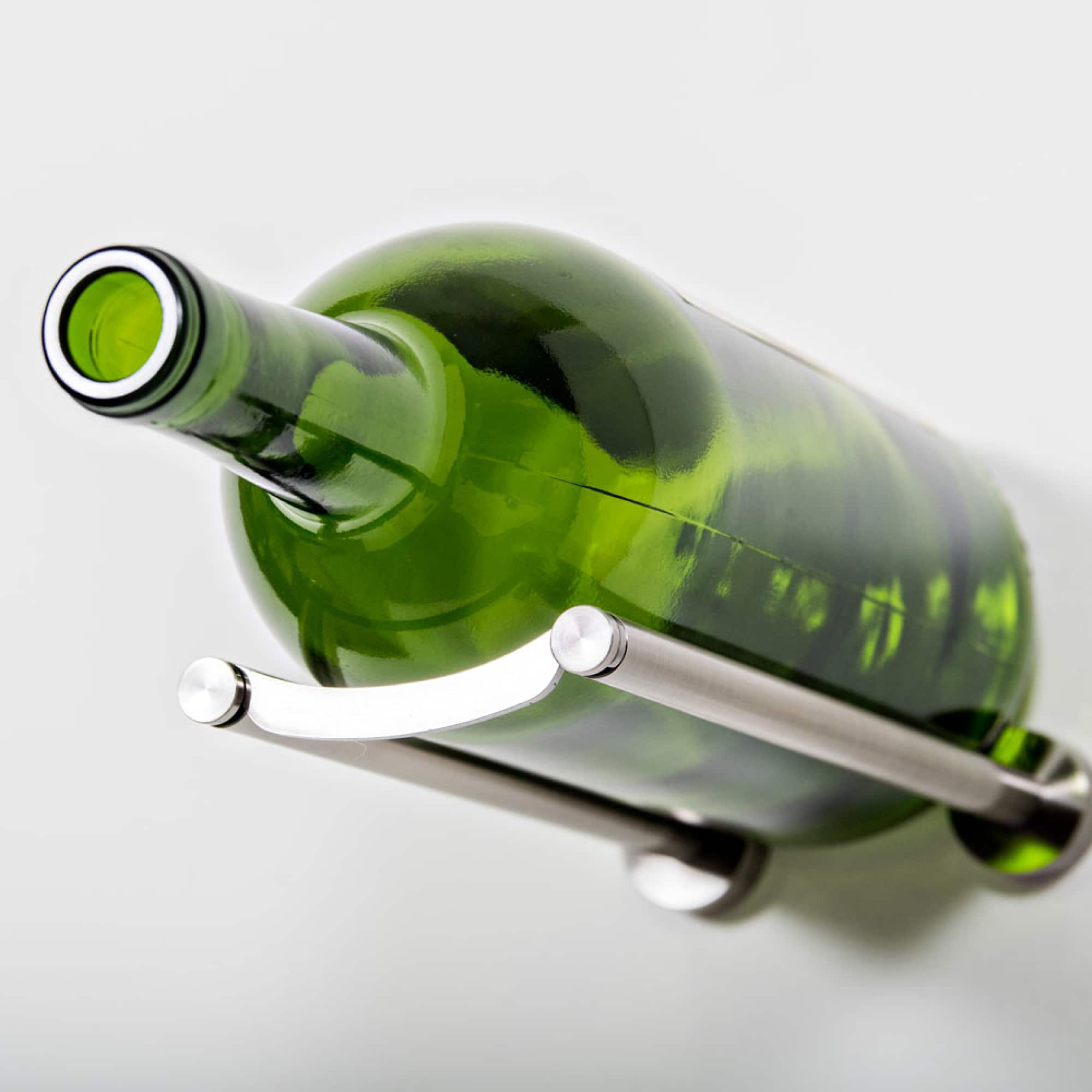 VintageView Vino Rails 1 Magnum (wall mounted wine rack peg for 1.5L bottles) Gun Metal Drywall (includes Collars)