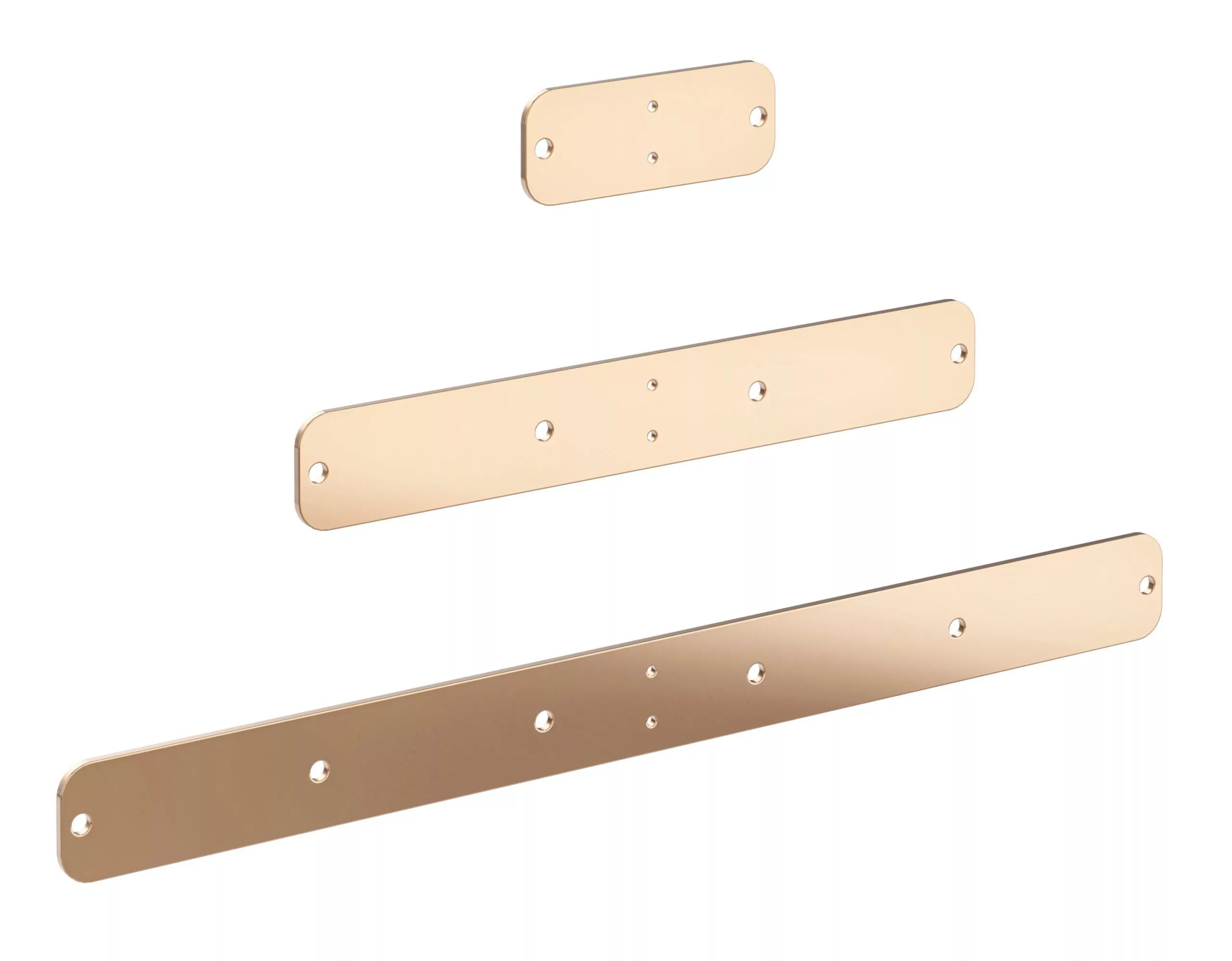 VintageView Vino Rails Magnum Mounting Plate (floating wine rack system component) Golden Bronze