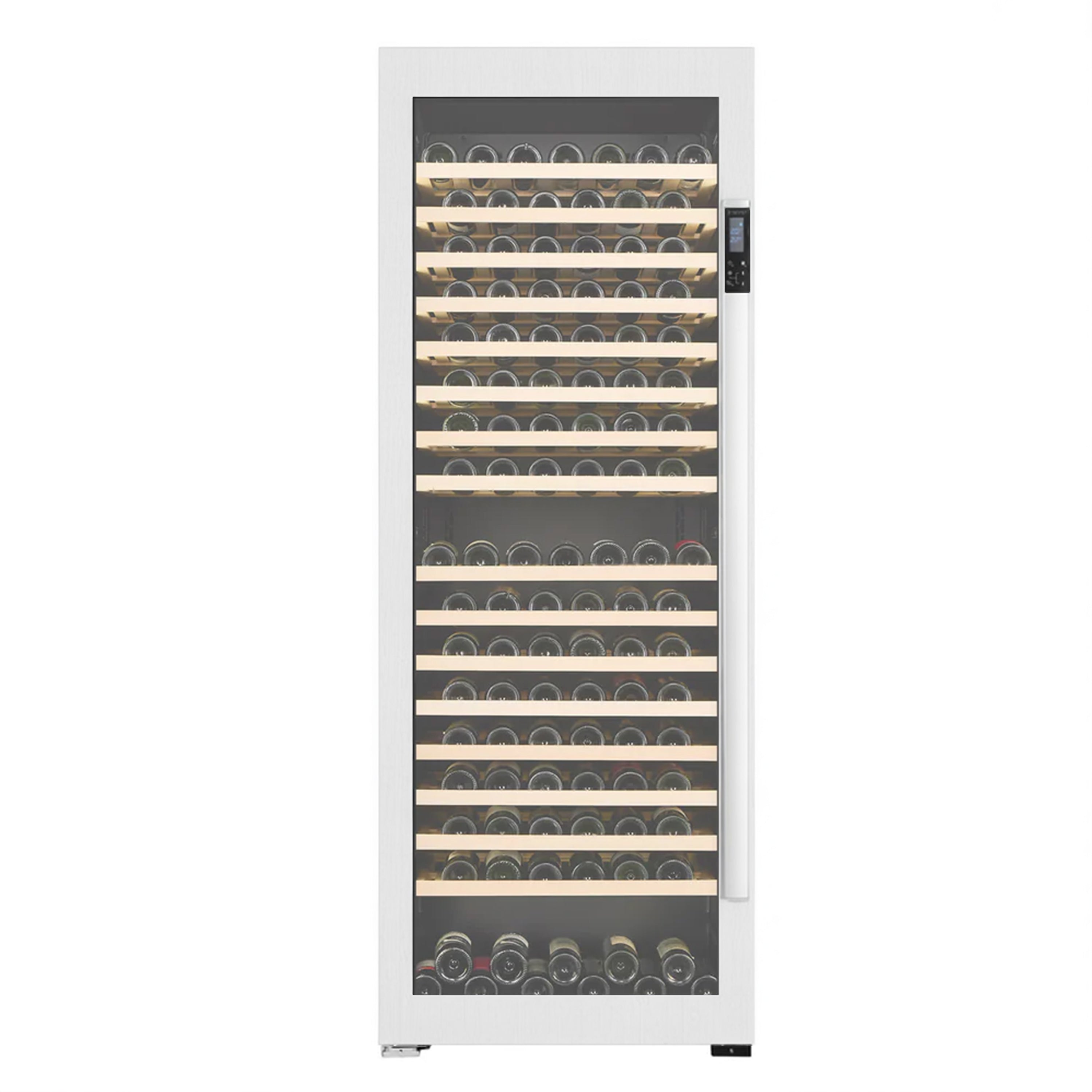 stainless steel v300 vantaggio door closed with bottles