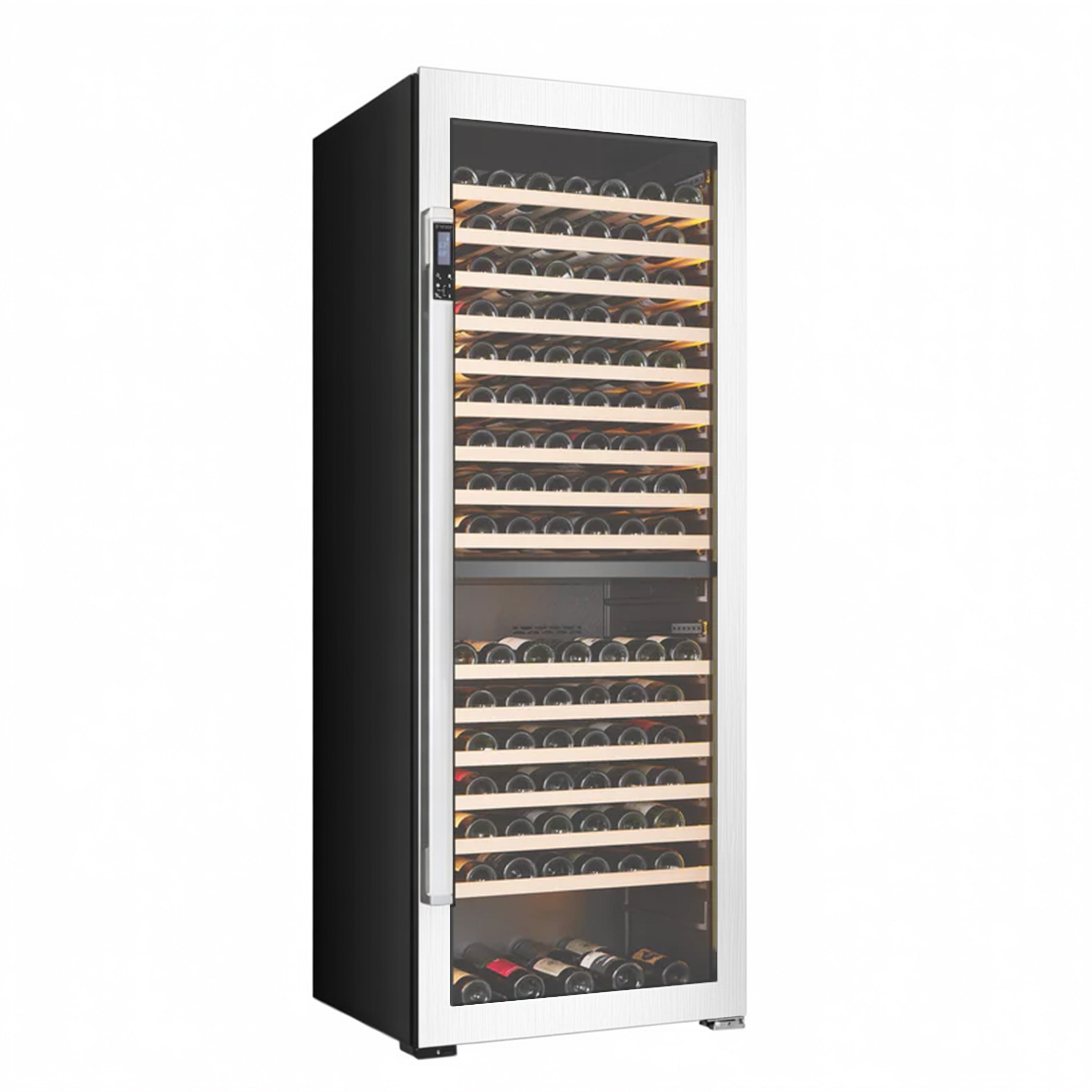 Vantaggio Wine Cellars Vantaggio V300 Dual Zone Stainless Steel Wine Cabinet