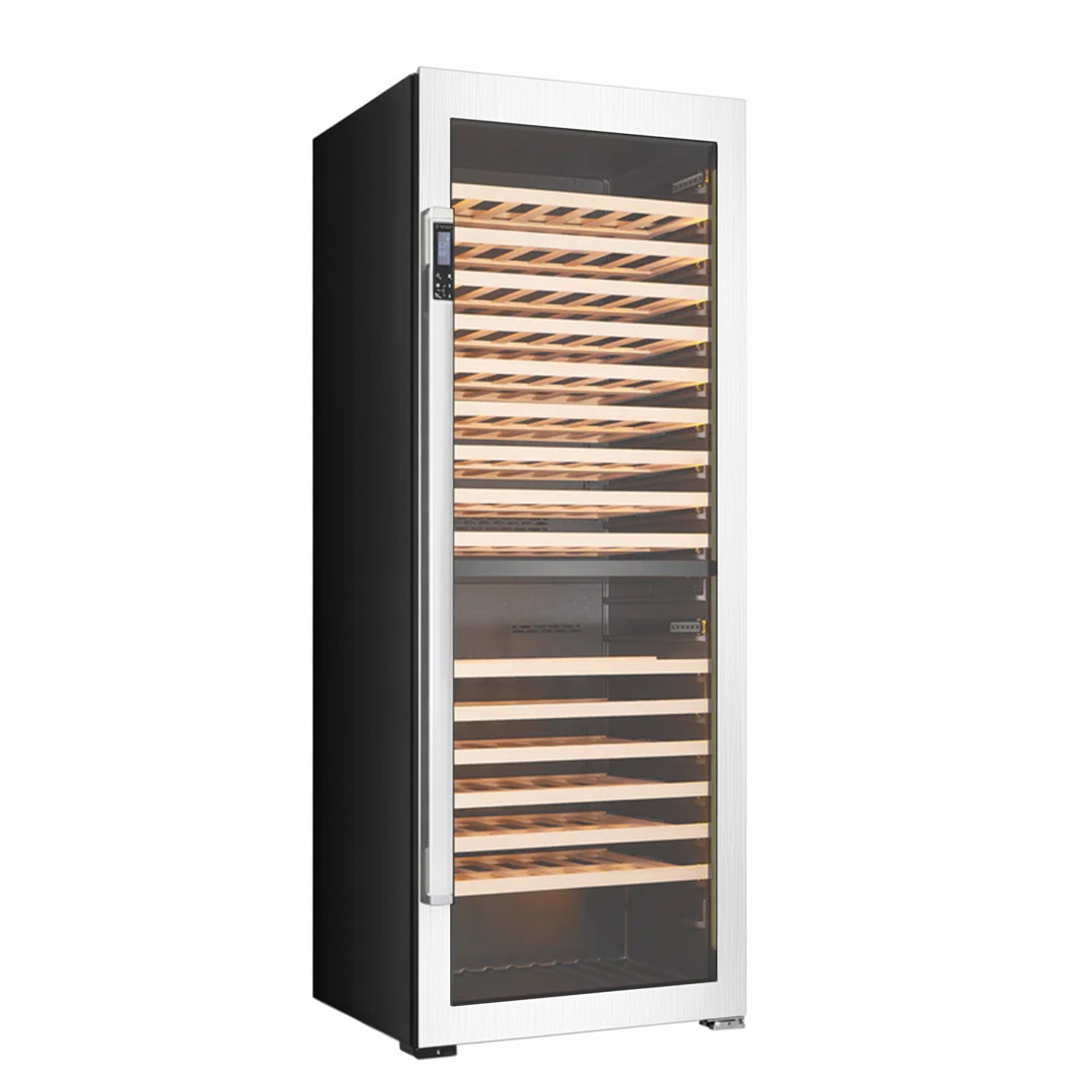 Vantaggio Wine Cellars Vantaggio V300 Dual Zone Stainless Steel Wine Cabinet