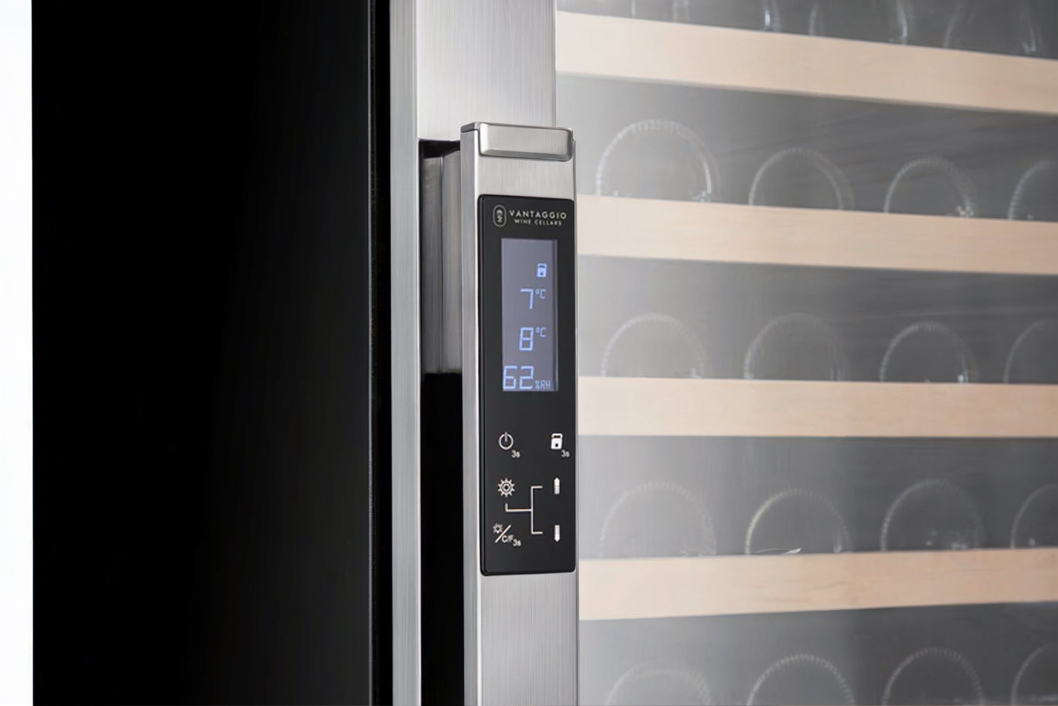 Vantaggio V300 Single Zone Stainless Steel Wine Cabinet