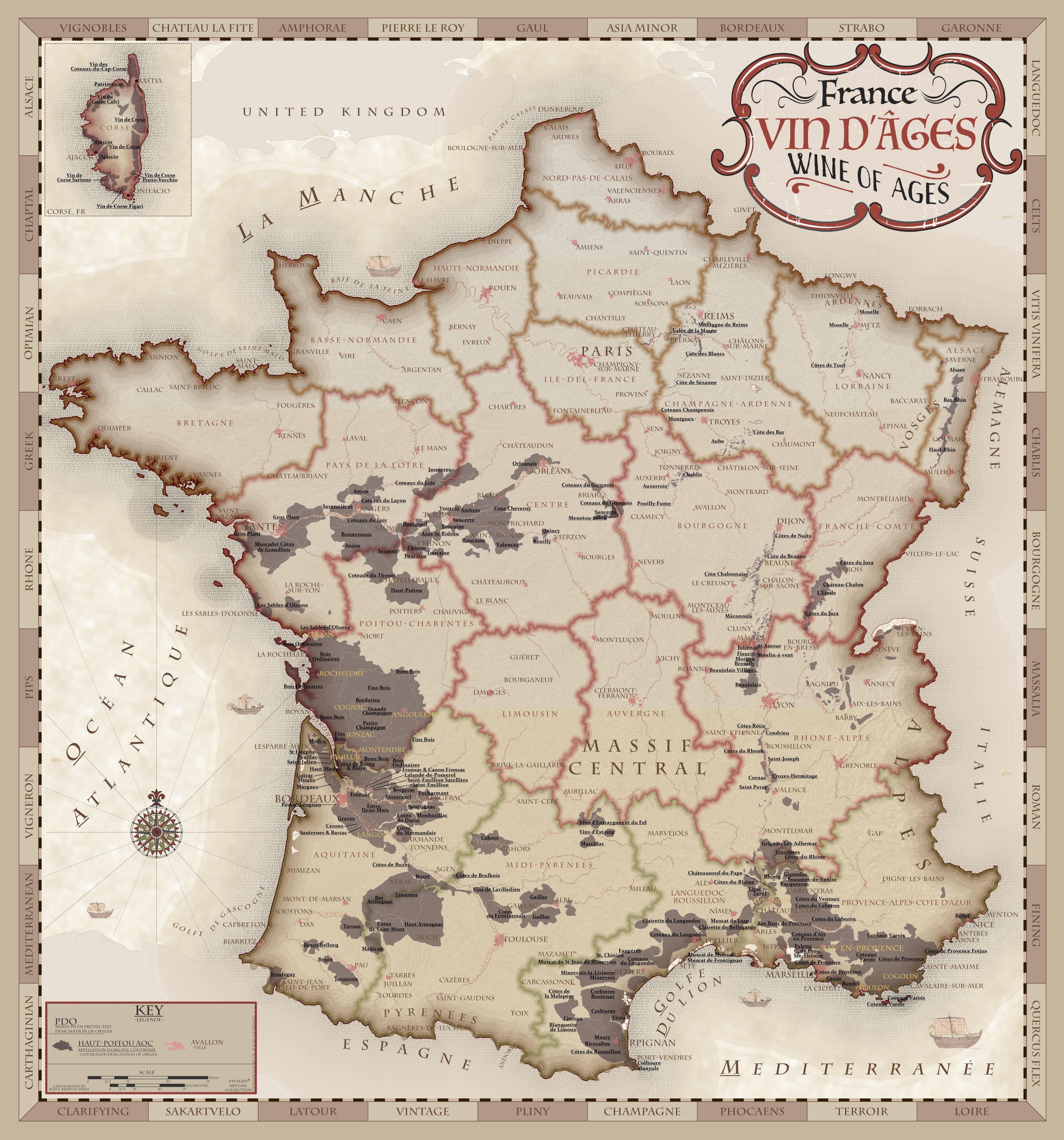 Vinmaps France Wine of Ages Map