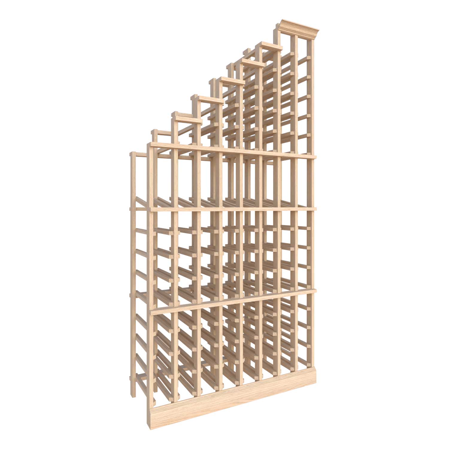 Premier Cru Wine Racks Waterfall Left - Premier Cru Premium Wooden Racking European Beech