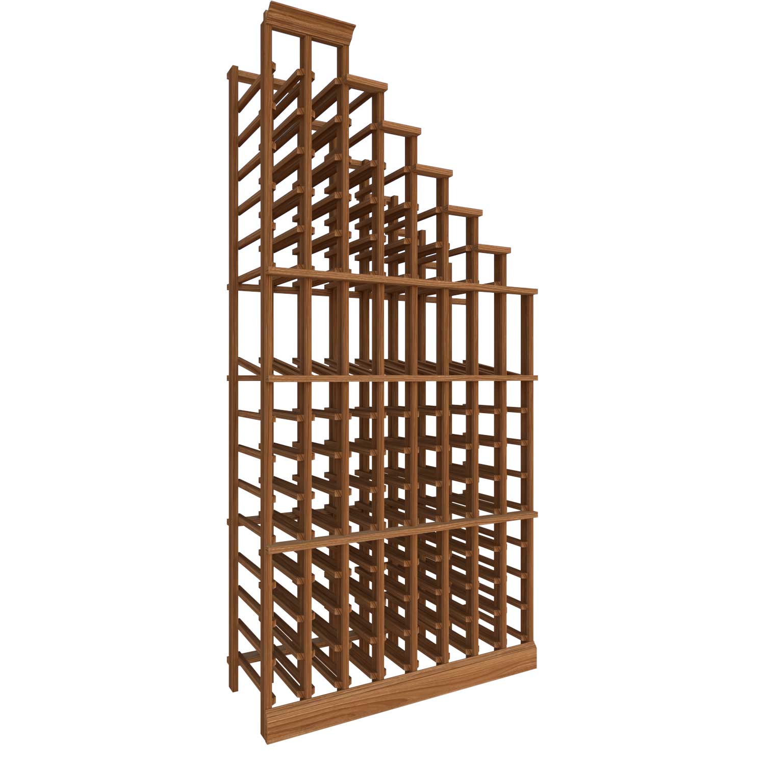 Premier Cru Wine Racks Waterfall Right - Premier Cru Premium Wooden Racking Canadian Toasted Maple