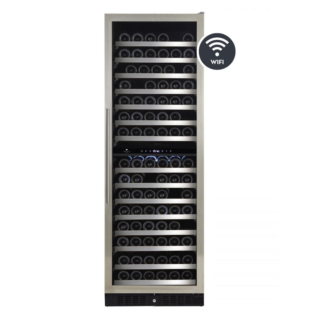 Wine Cell'R Wine Cell'R 166 Bottles Diamond Collection - Dual Zone - Reversible Door