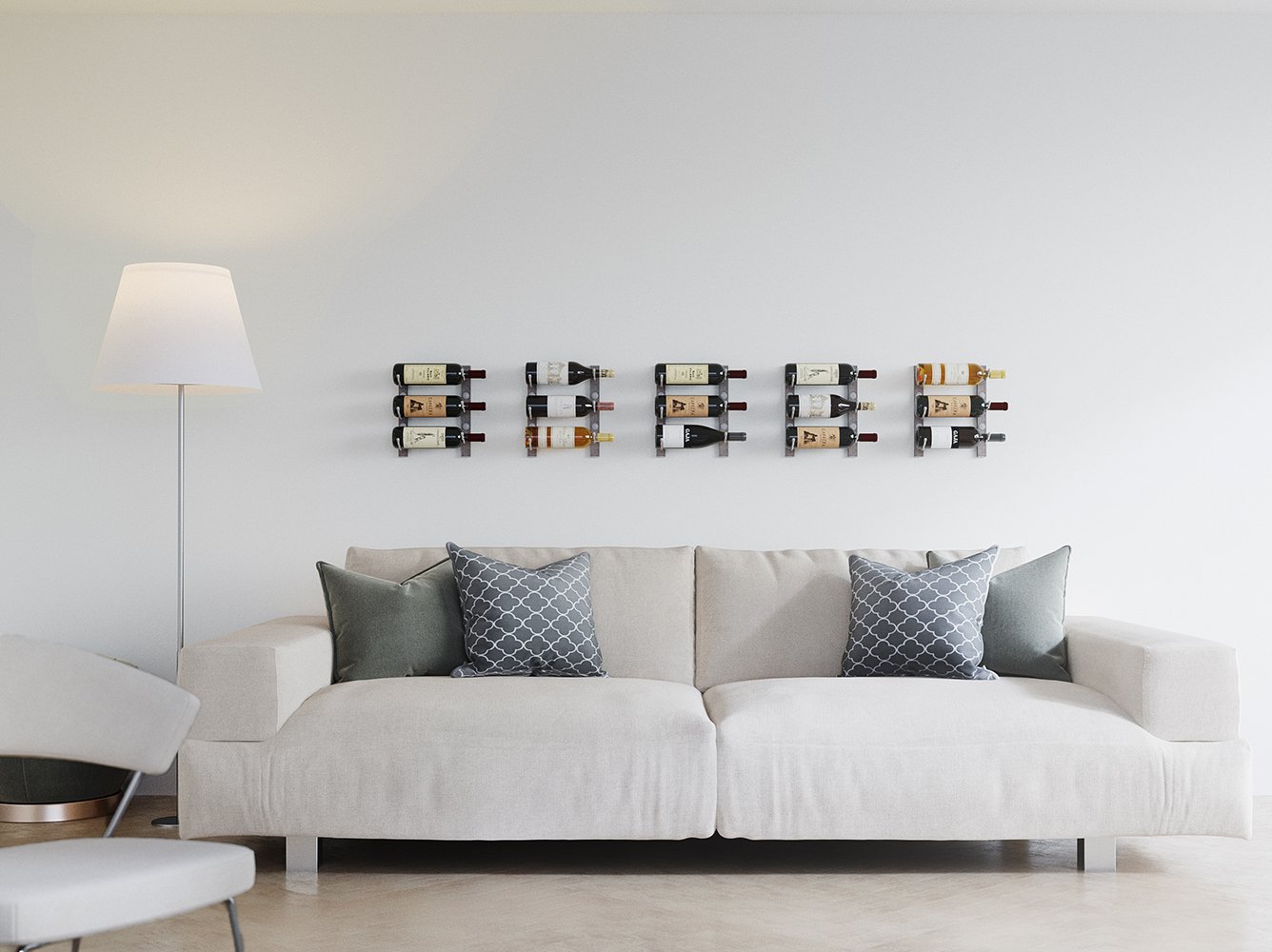 VintageView W Series Over the Couch Metal Wine Rack
