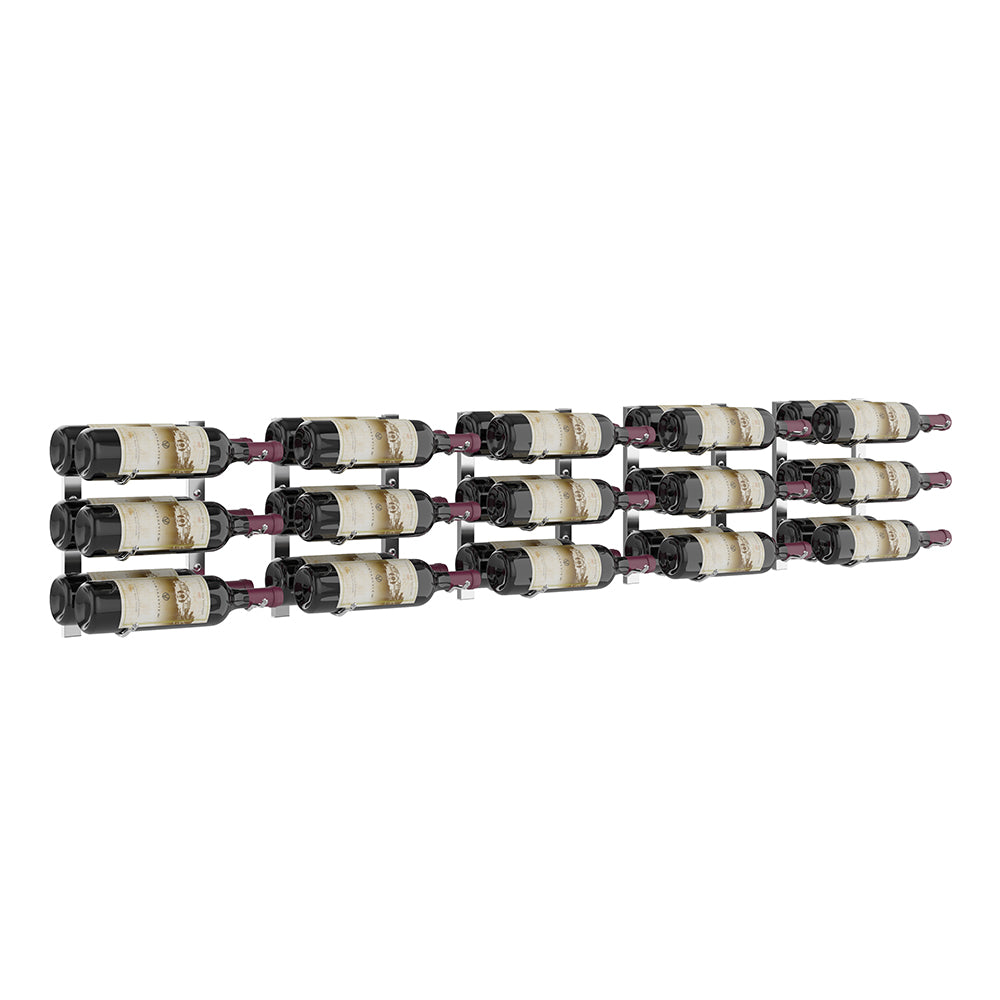 VintageView W Series Over the Couch Metal Wine Rack Chrome Luxe Double