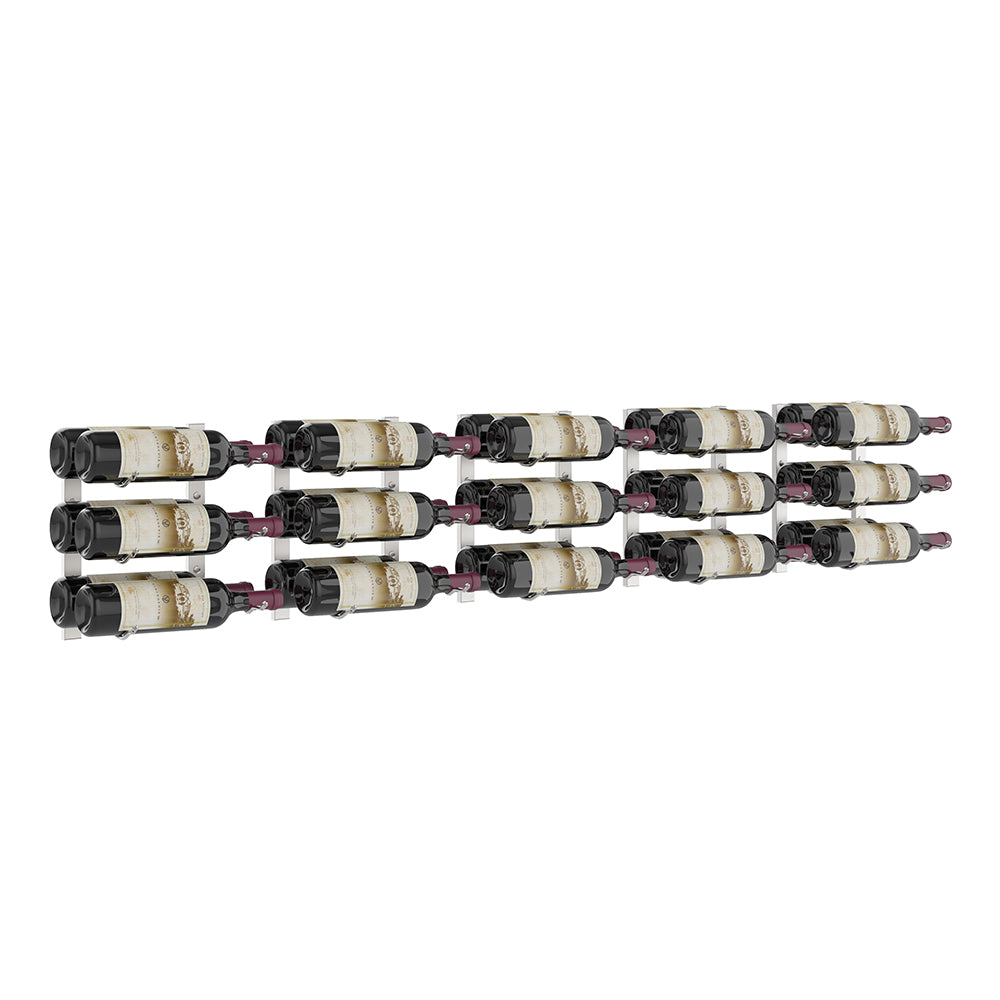 VintageView W Series Over the Couch Metal Wine Rack Brushed Nickel Double