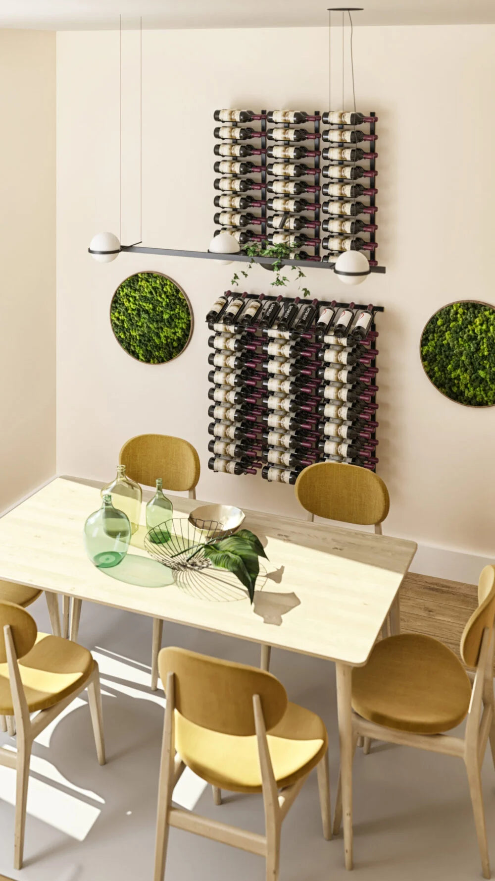VintageView W Series Presentation Row Display (wall mounted metal wine rack kit)