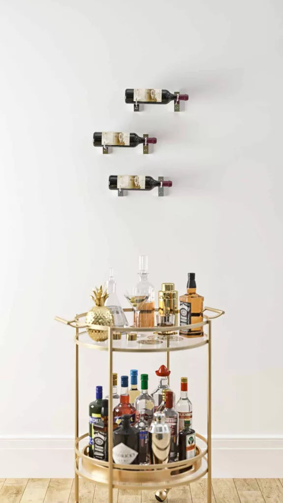 VintageView W Series Wall Mounted Wine Rack Single Bottle Height