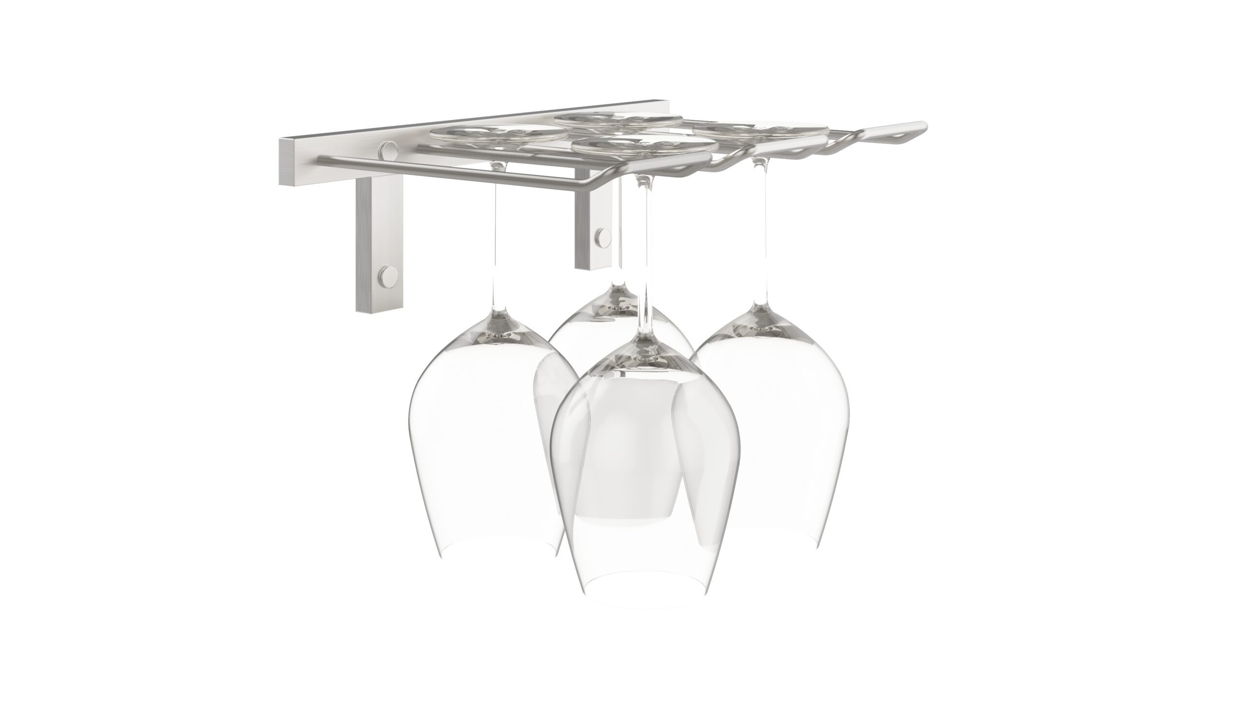 VintageView W Series Stemware Rack (metal wall mounted wine glass storage)