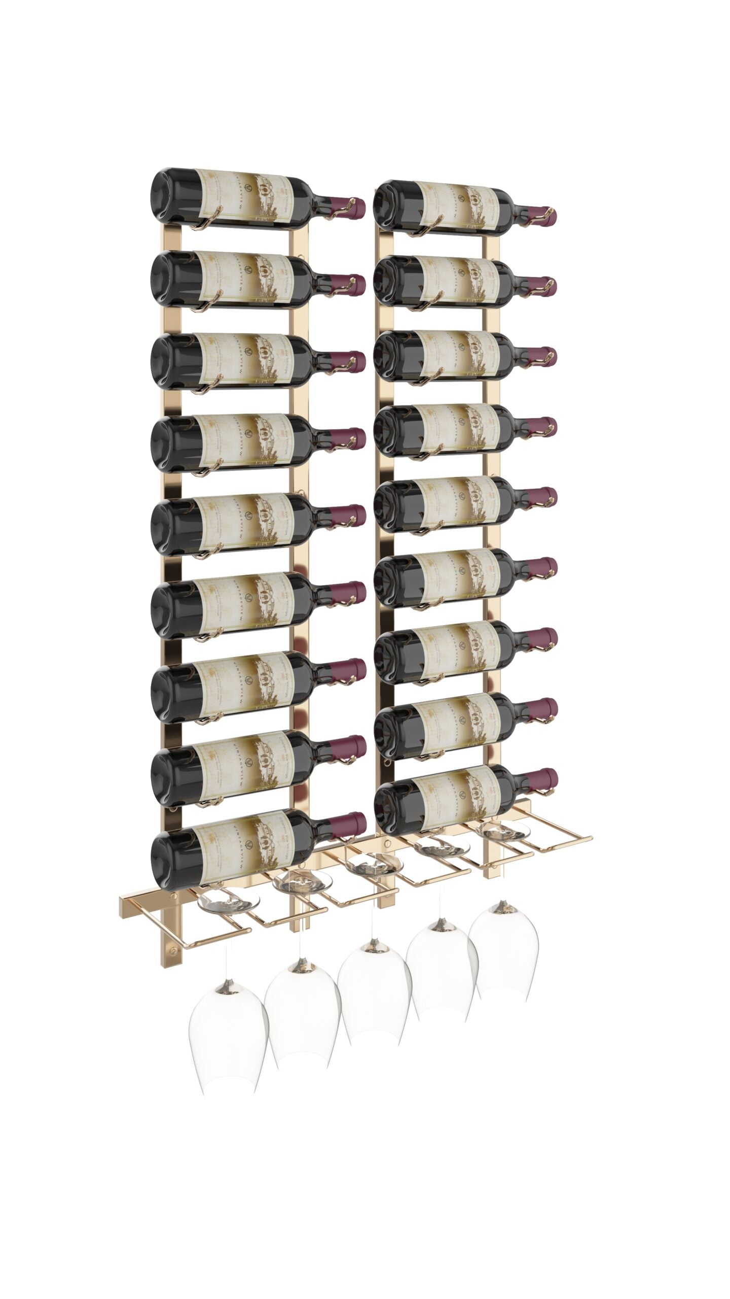 W Series Wet Bar (wall mounted metal wine rack kit)