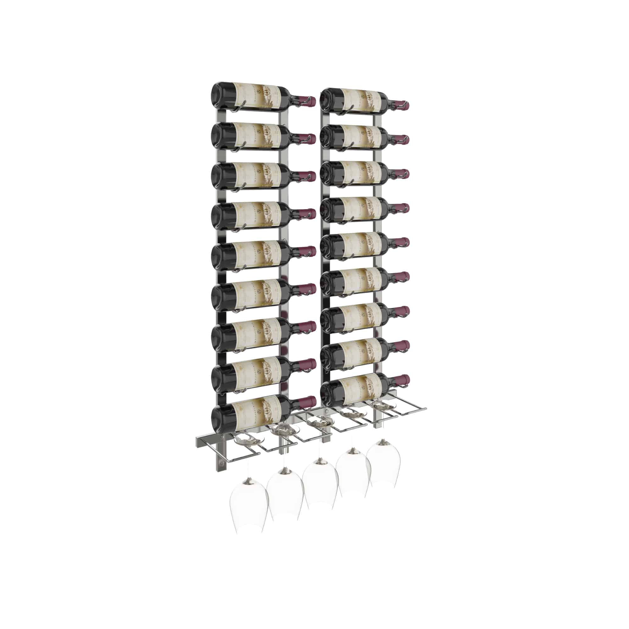 W Series Wet Bar (wall mounted metal wine rack kit)