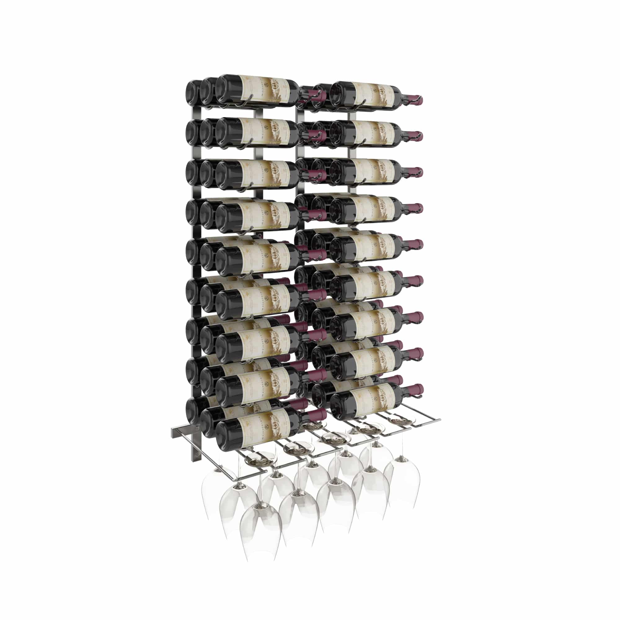 W Series Wet Bar (wall mounted metal wine rack kit)