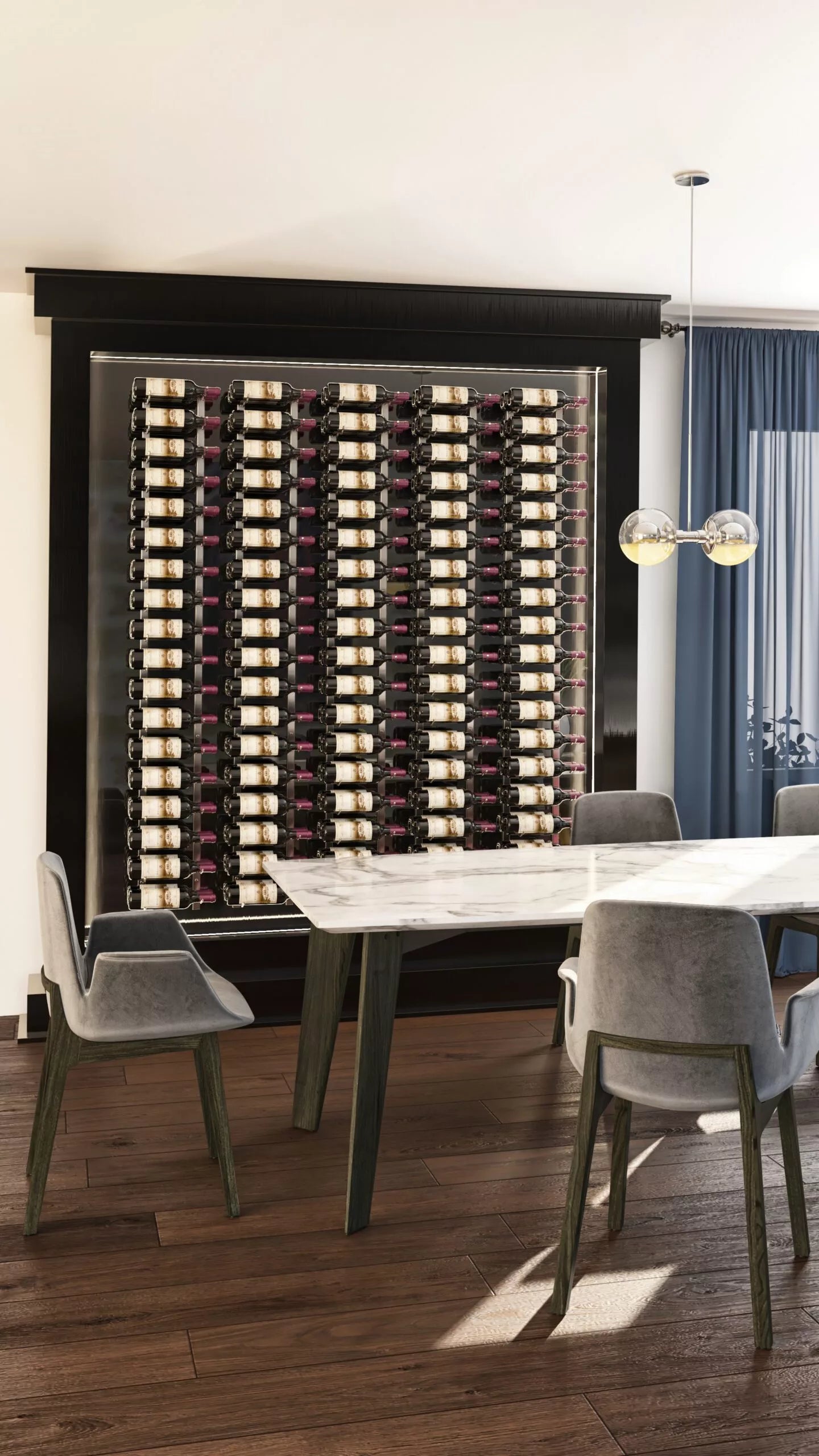 VintageView W Series Feature Wall 6 (wall mounted metal wine rack kit)