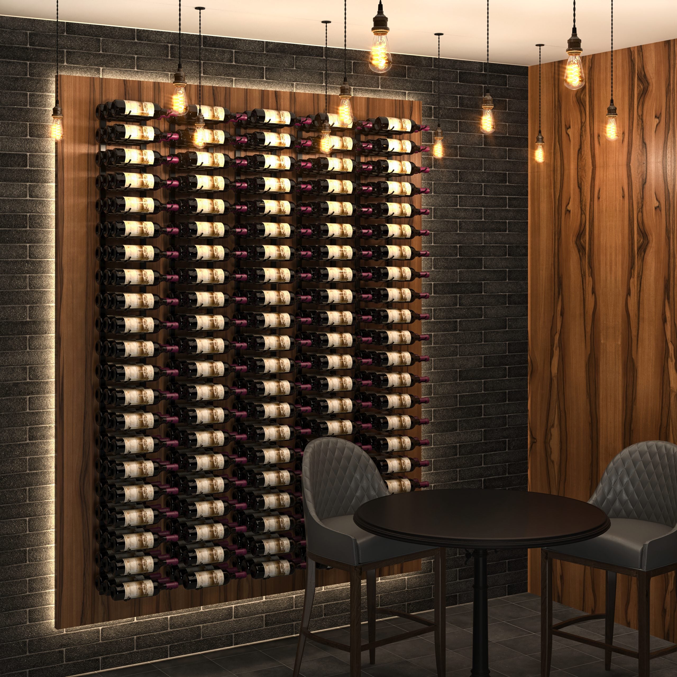 VintageView W Series Wine Rack 7 (wall mounted metal bottle storage kit)