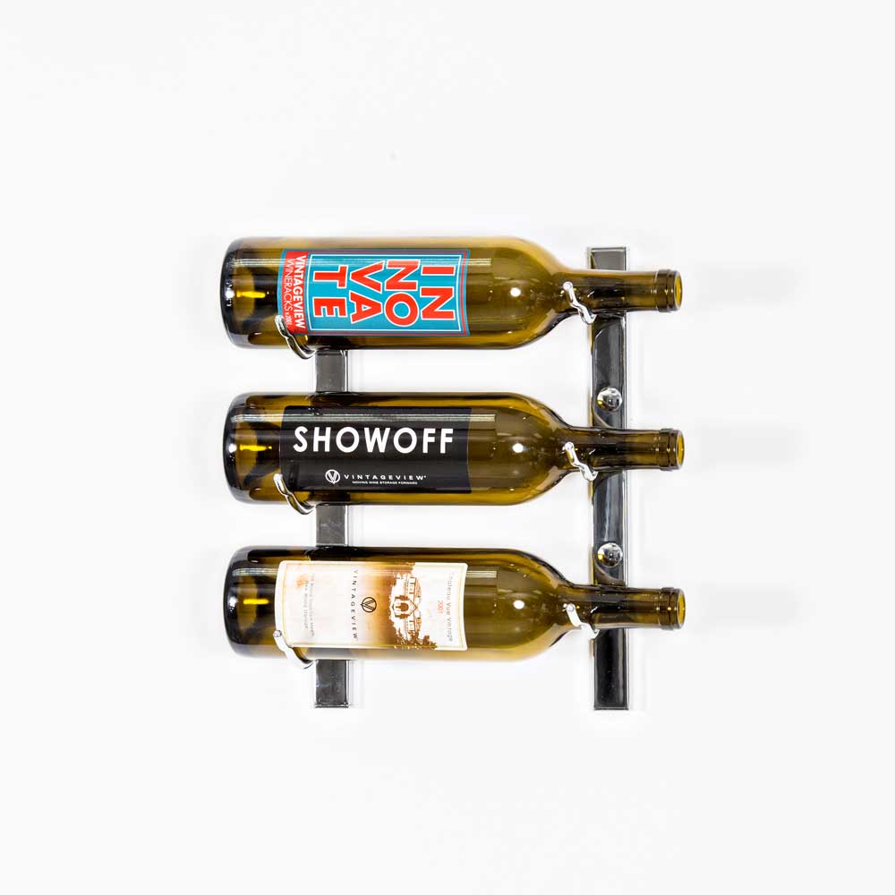 VintageView W Series Wine Rack 1 (wall mounted metal bottle storage)