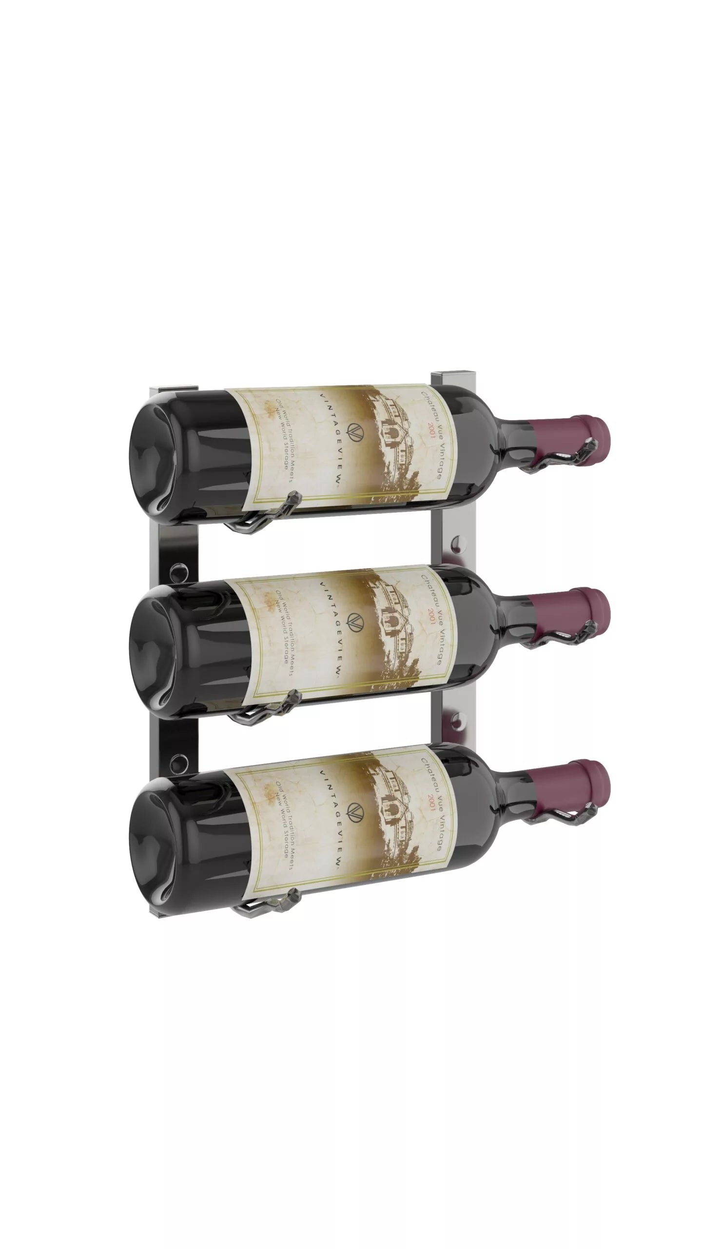 VintageView W Series Wine Rack 1 (wall mounted metal bottle storage)