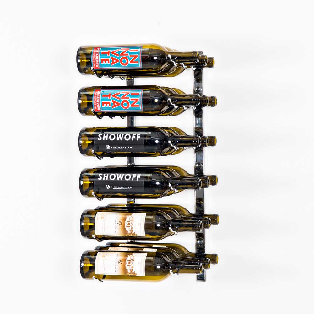 VintageView W Series Wine Rack 2 (wall mounted metal wine bottle storage)