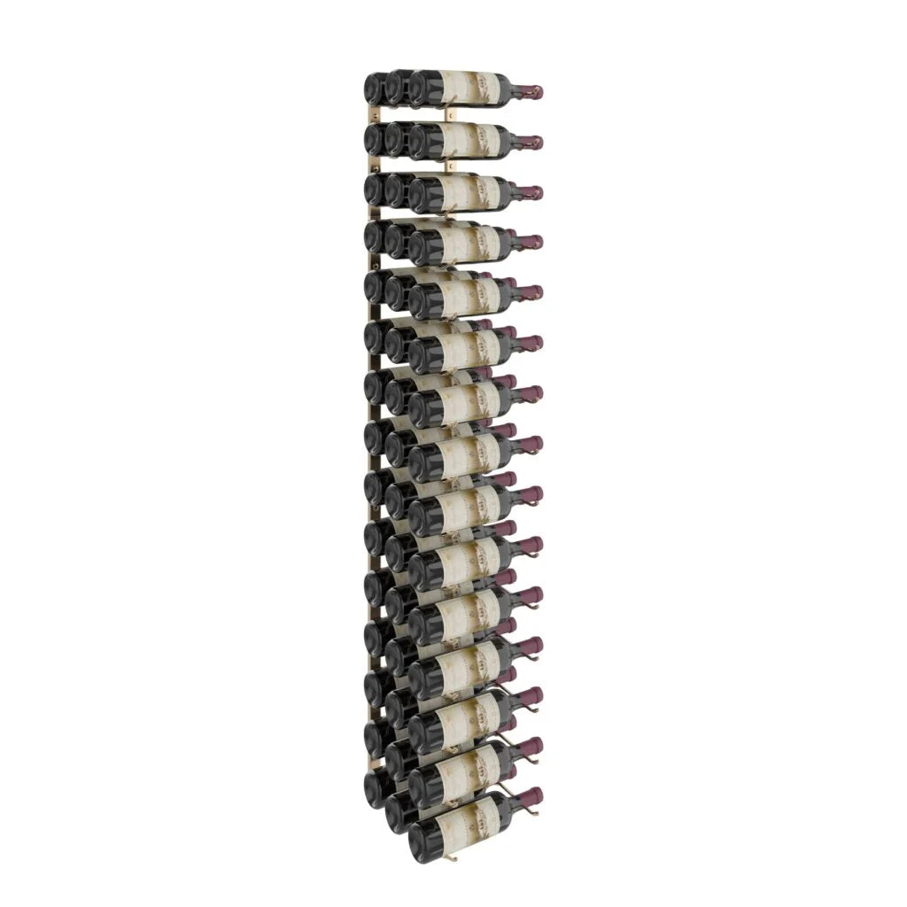 VintageView W Series Wine Rack 5 (wall mounted metal wine rack kit) Golden Bronze Luxe 45 Bottles (Triple)