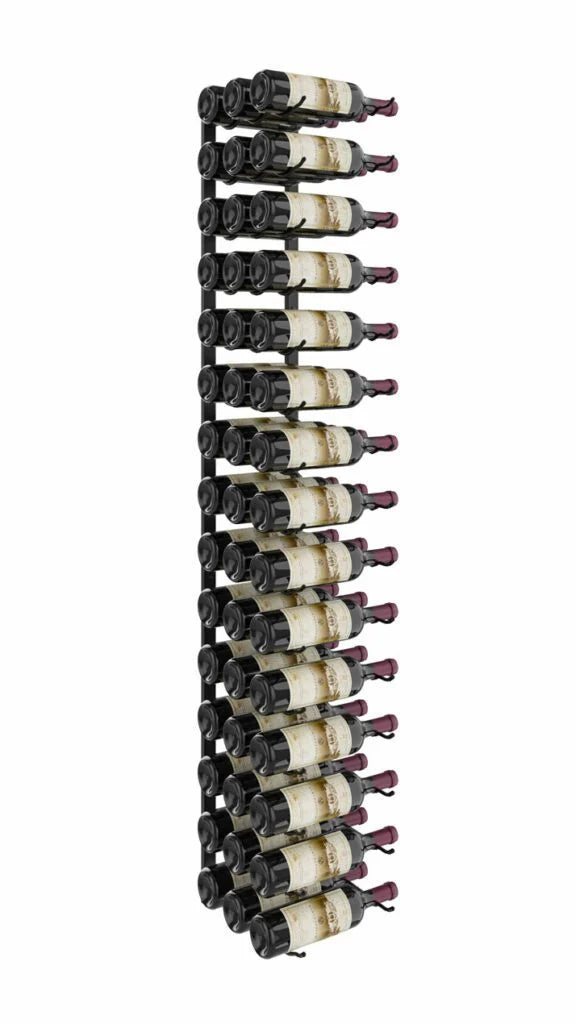 VintageView W Series Wine Rack 5 (wall mounted metal wine rack kit) Matte Black 45 Bottles (Triple)