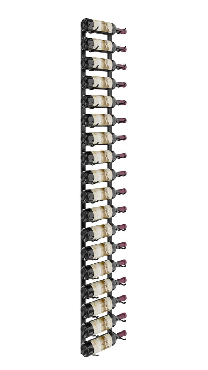 VintageView W Series Wine Rack 6 (metal wall mounted storage kit) Matte Black 18 Bottle (Single)