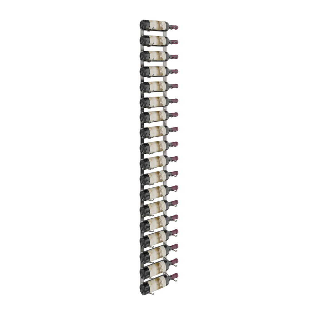 VintageView W Series Wine Rack 6 (metal wall mounted storage kit) Brushed Nickel 18 Bottle (Single)