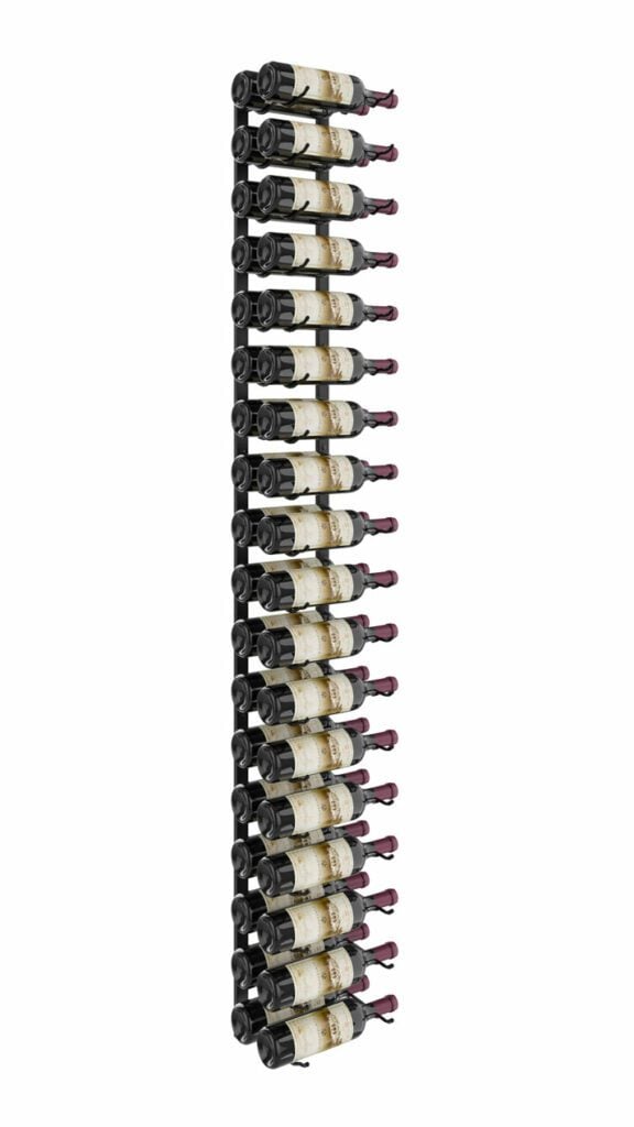 VintageView W Series Wine Rack 6 (metal wall mounted storage kit) Matte Black 36 Bottles (Double)