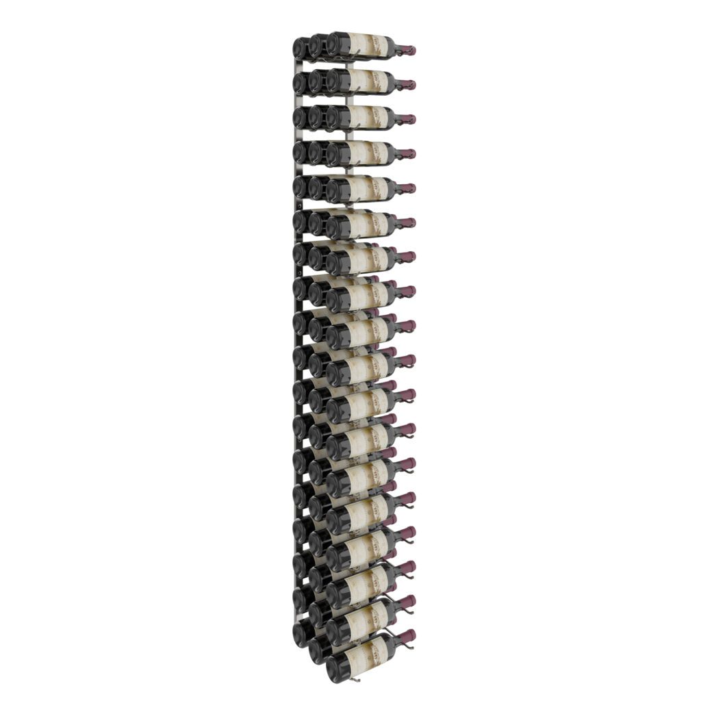VintageView W Series Wine Rack 6 (metal wall mounted storage kit) Gun Metal Luxe 54 Bottles (Triple)