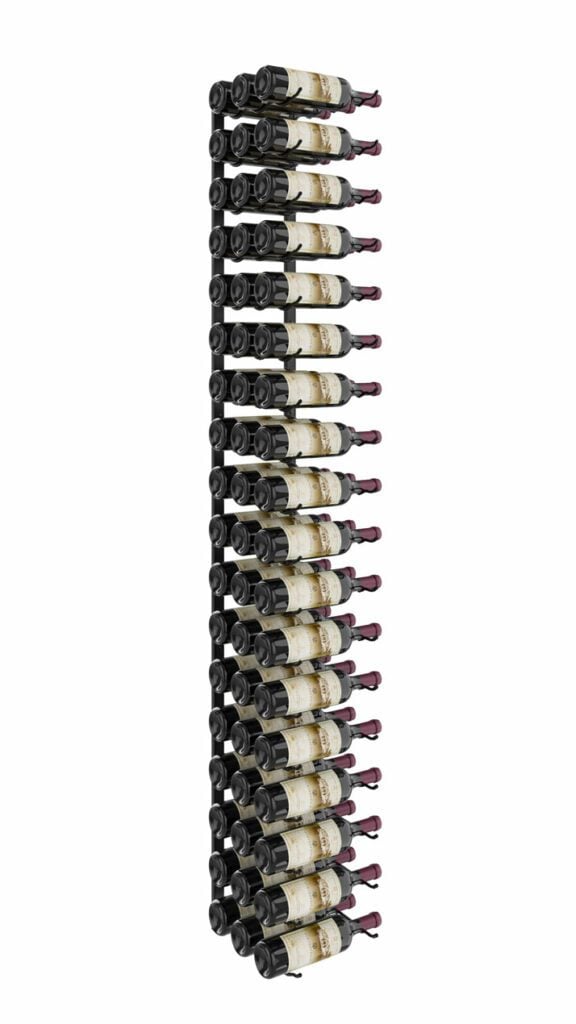 VintageView W Series Wine Rack 6 (metal wall mounted storage kit) Matte Black 54 Bottles (Triple)