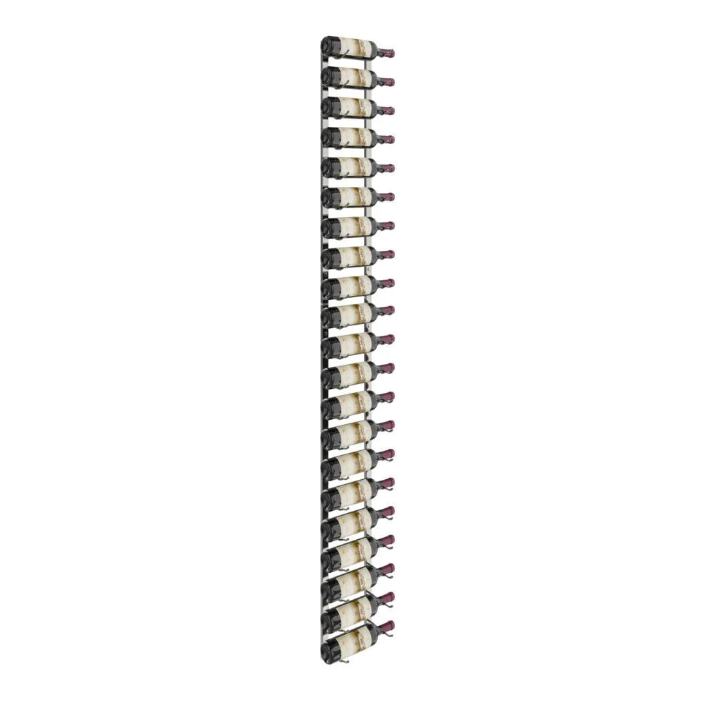 VintageView W Series Wine Rack 7 (wall mounted metal bottle storage kit) Gun Metal Luxe 21 Bottle (Single)