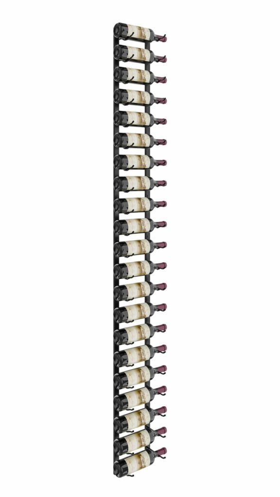 VintageView W Series Wine Rack 7 (wall mounted metal bottle storage kit) Matte Black 21 Bottle (Single)