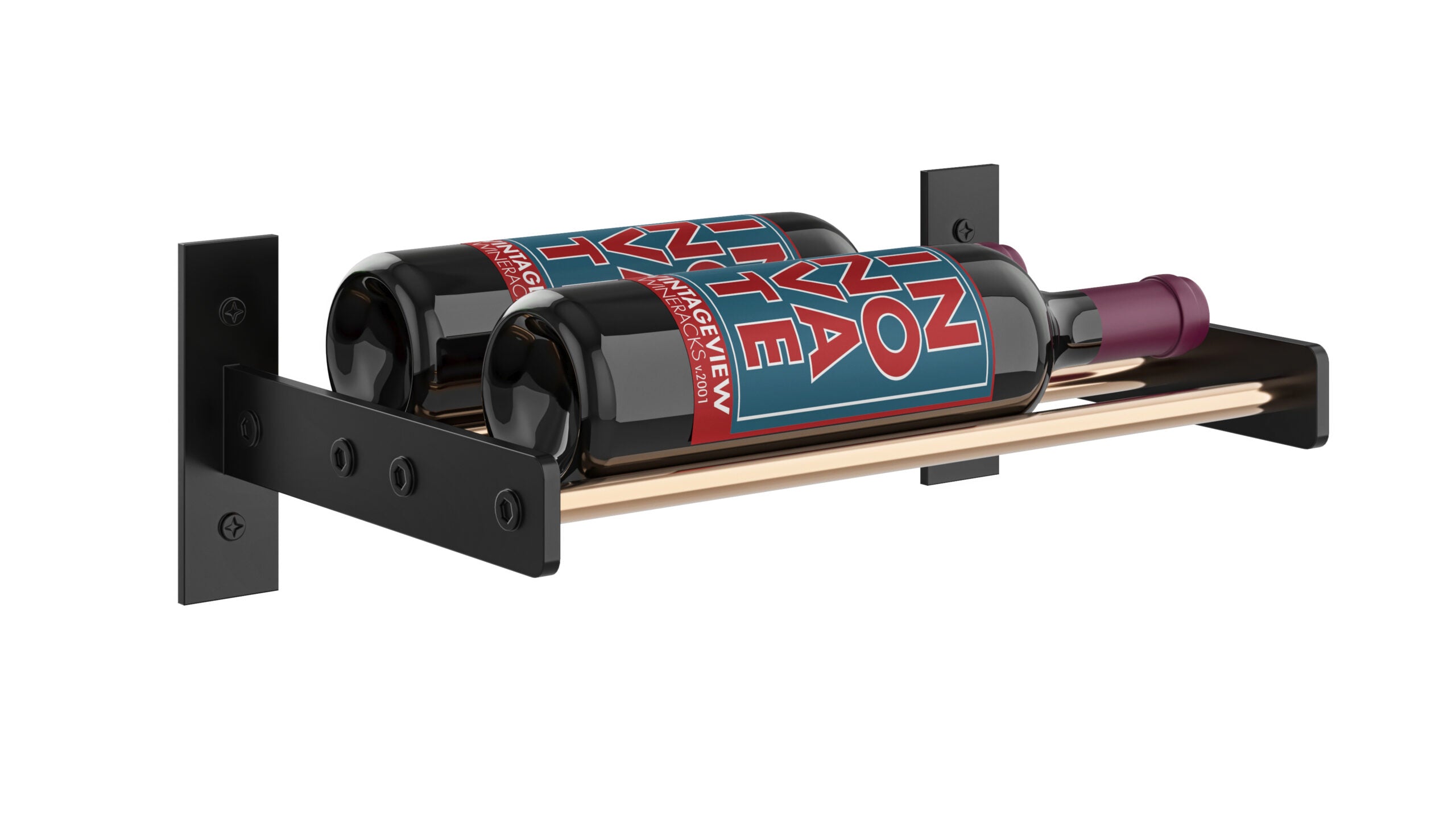 Evolution Wine Wall 5 1C (wall mounted metal wine rack)