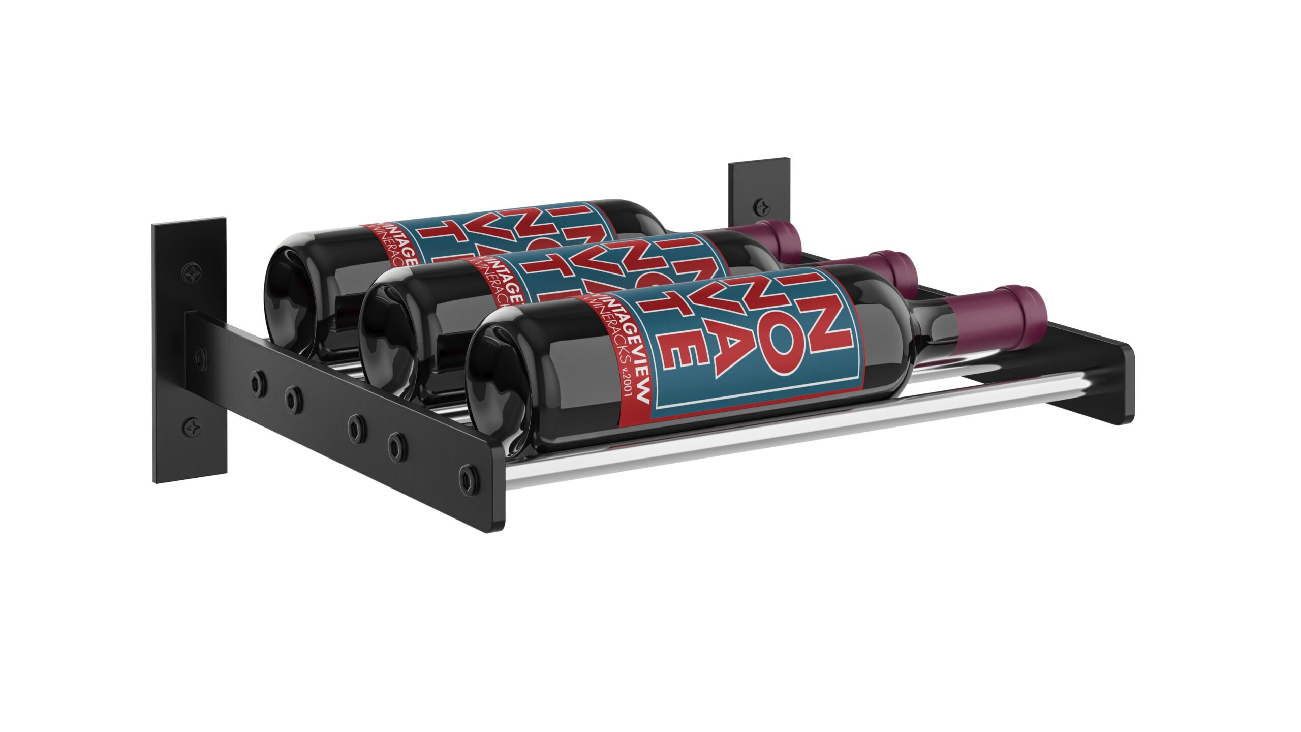 Evolution Wine Wall 5 1C (wall mounted metal wine rack)